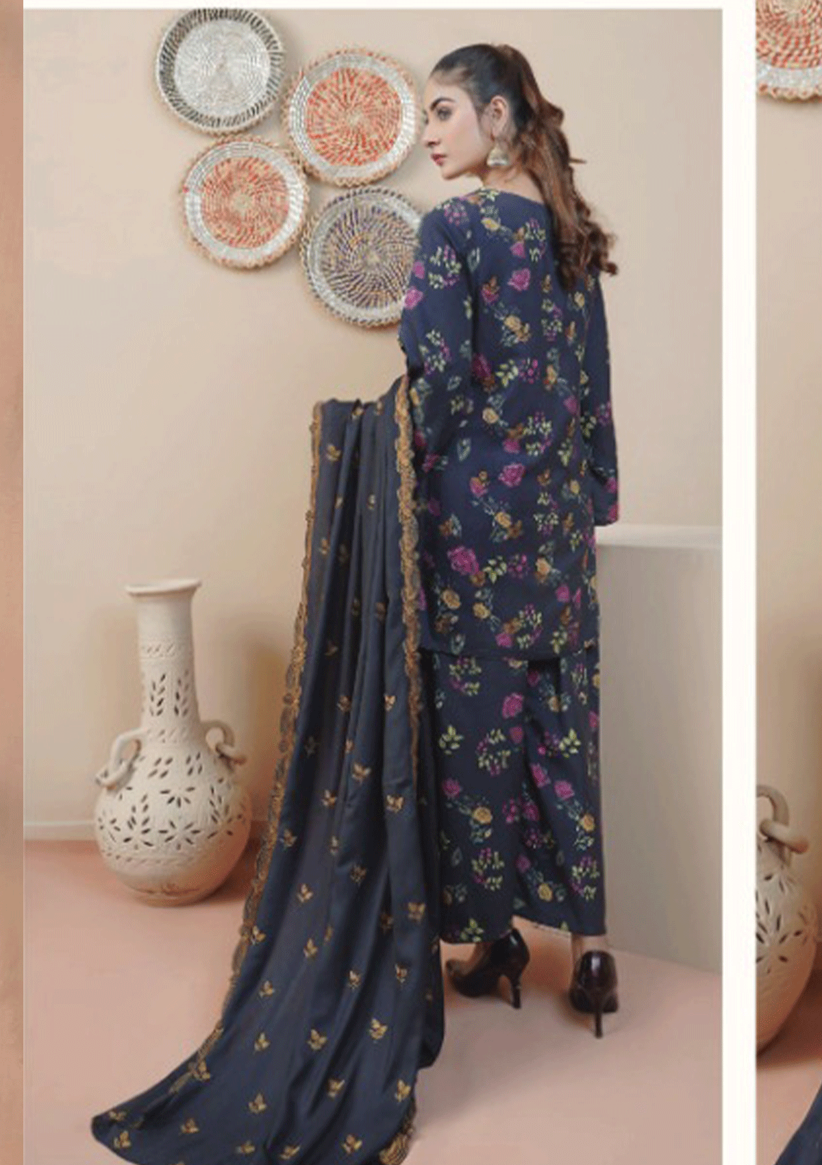 Winter Collection - Rangoli - Embroidered - REL#3 available at Saleem Fabrics Traditions