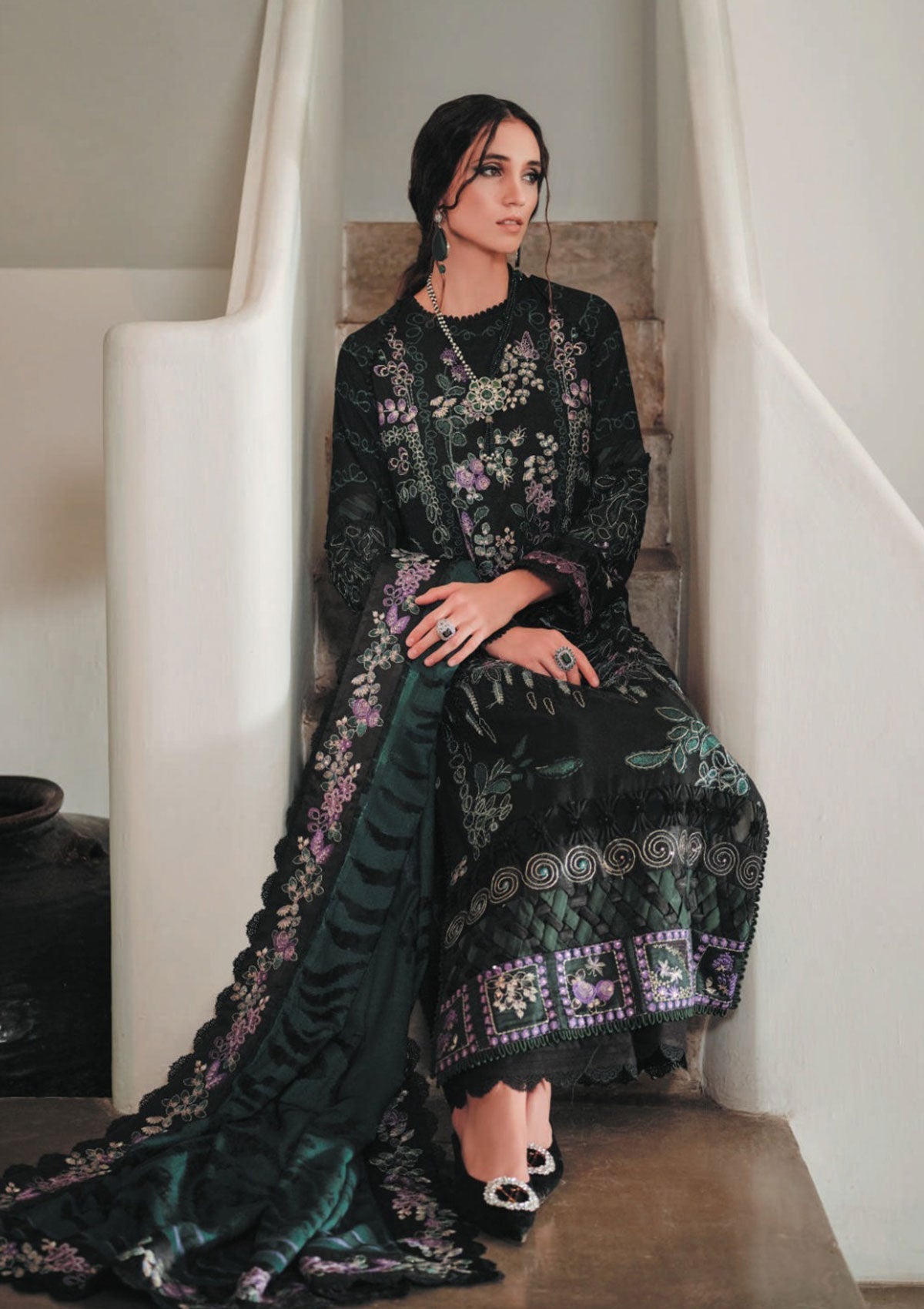 Winter Collection - Republic - Danayah - DU#05 (kohila) available at Saleem Fabrics Traditions