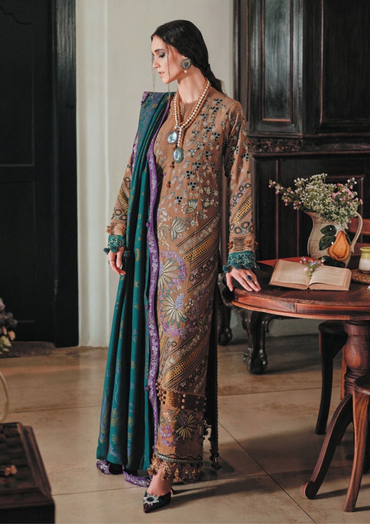 Winter Collection - Republic - Danayah - DU#06 (Gira) available at Saleem Fabrics Traditions