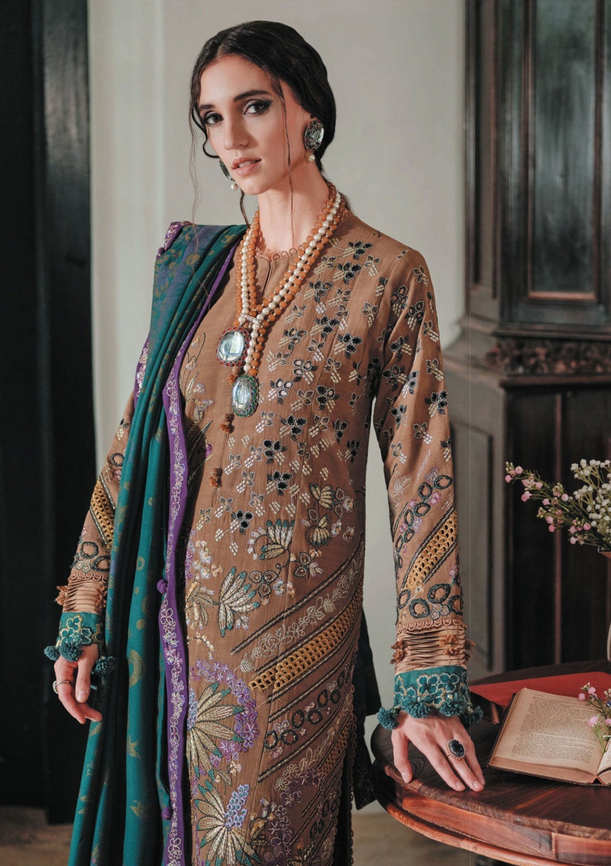 Winter Collection - Republic - Danayah - DU#06 (Gira) available at Saleem Fabrics Traditions