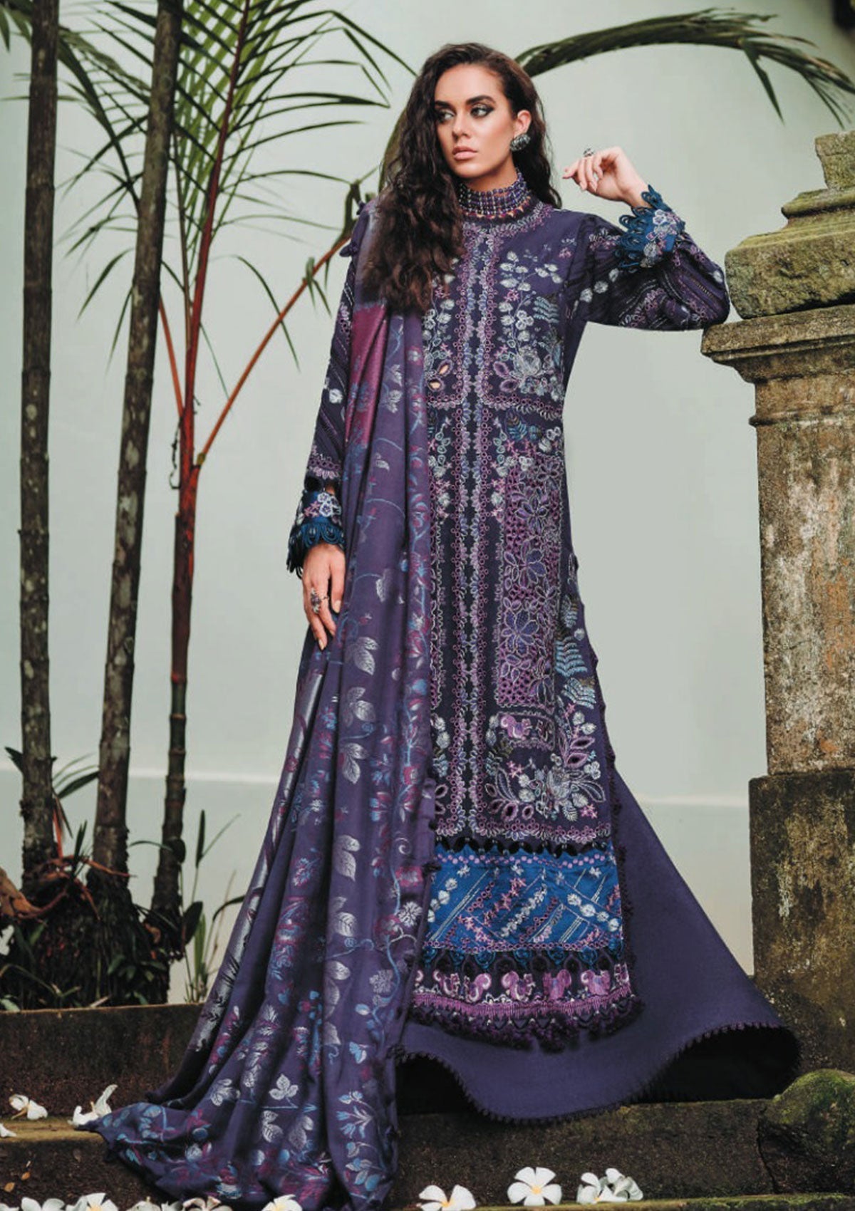 Winter Collection - Republic - Danayah - DU#10 (Turnera) available at Saleem Fabrics Traditions