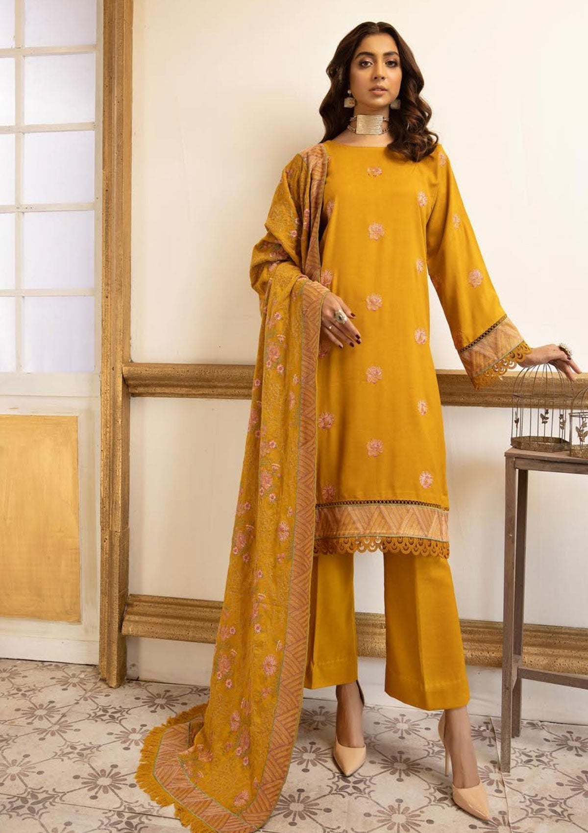 Winter Collection - Riaz Arts - Pearl - D#2 available at Saleem Fabrics Traditions