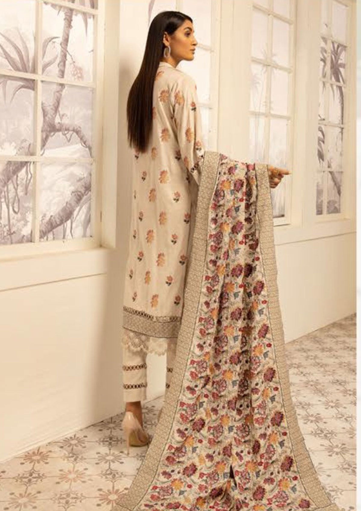 Winter Collection - Riaz Arts - Pearl - D#7 available at Saleem Fabrics Traditions