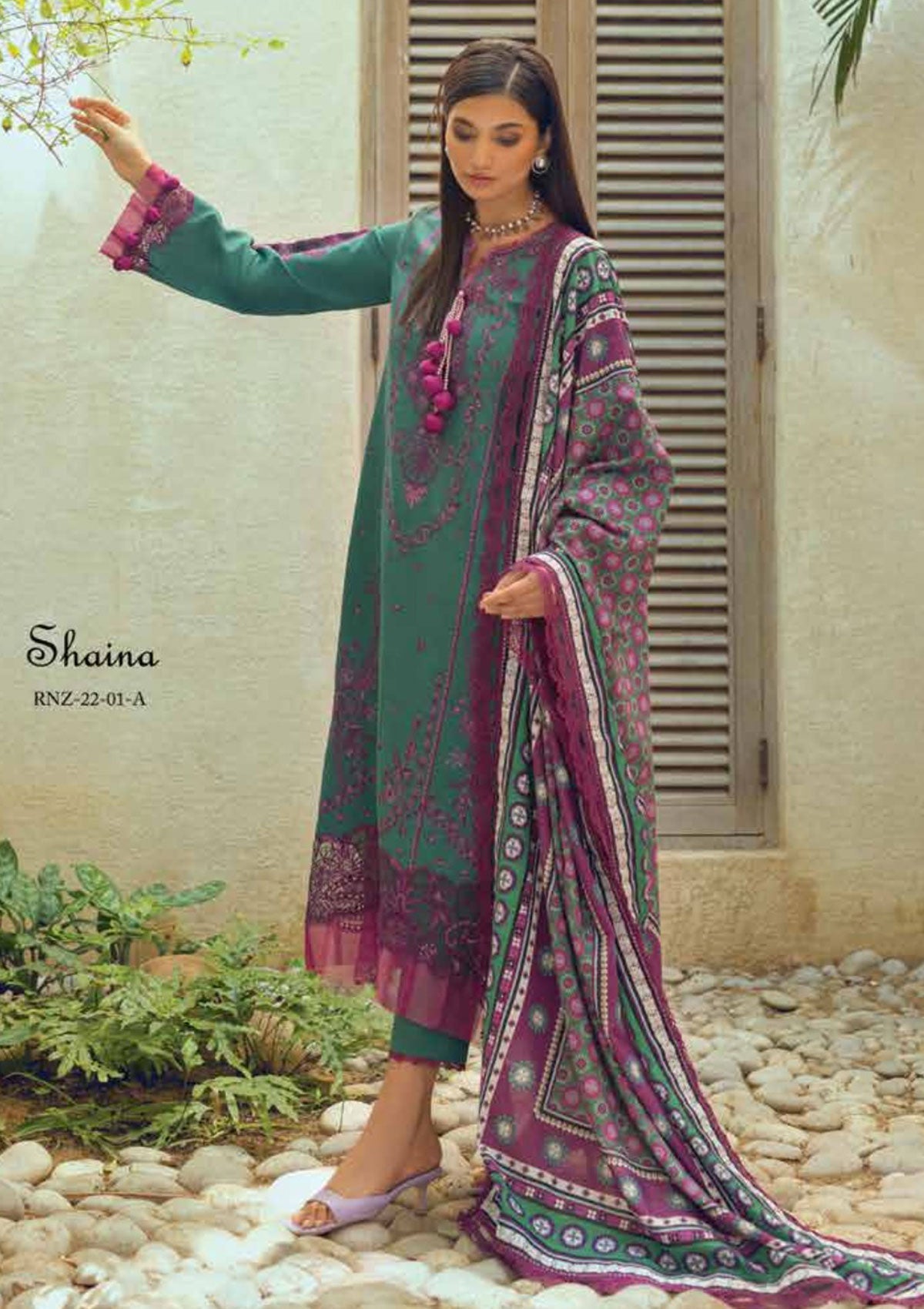 Winter Collection - Roheenaz - Winter Edit's - RNZ#1 A (Shaina) available at Saleem Fabrics Traditions