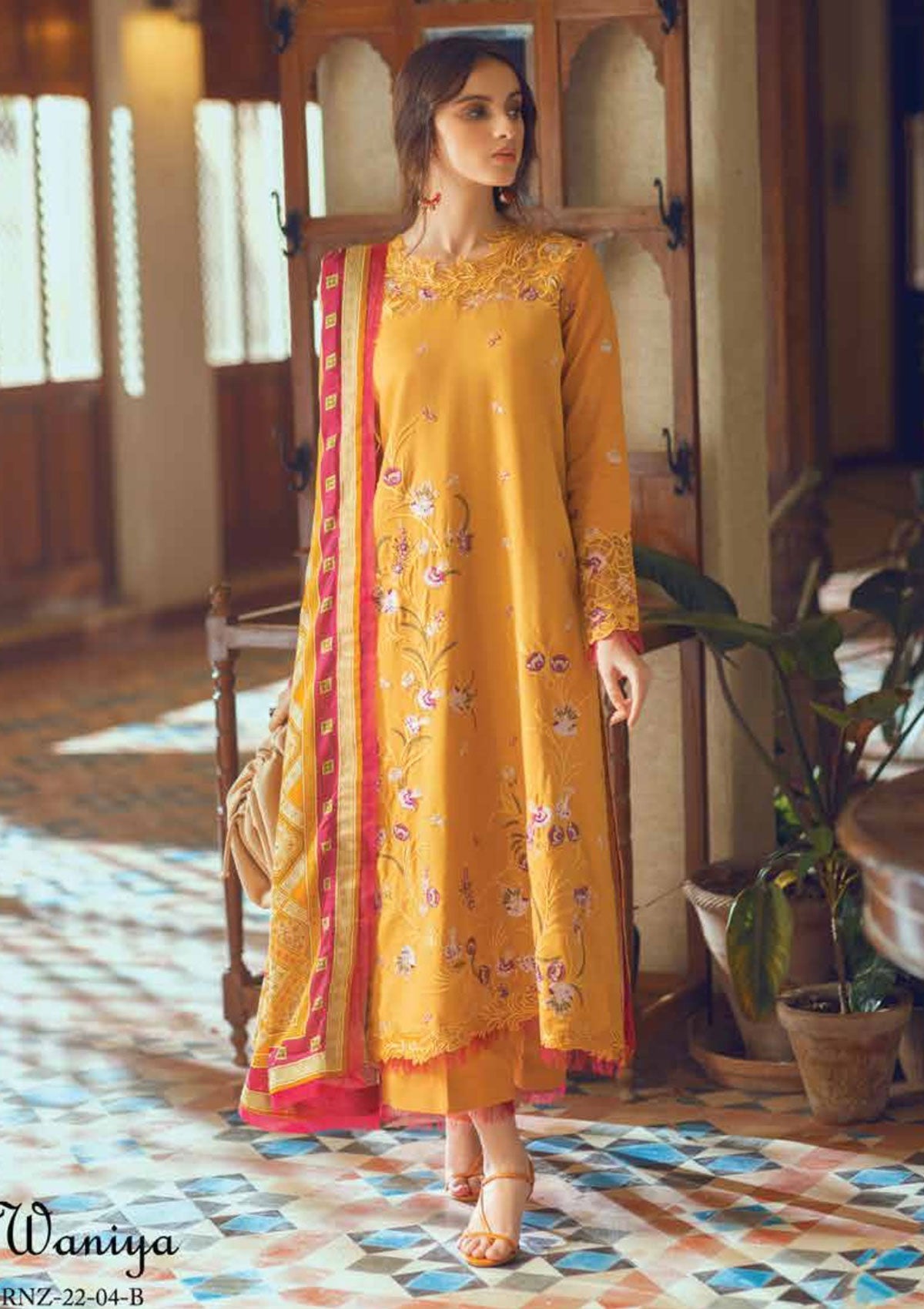 Winter Collection - Roheenaz - Winter Edit's - RNZ#4 B (Waniya) available at Saleem Fabrics Traditions