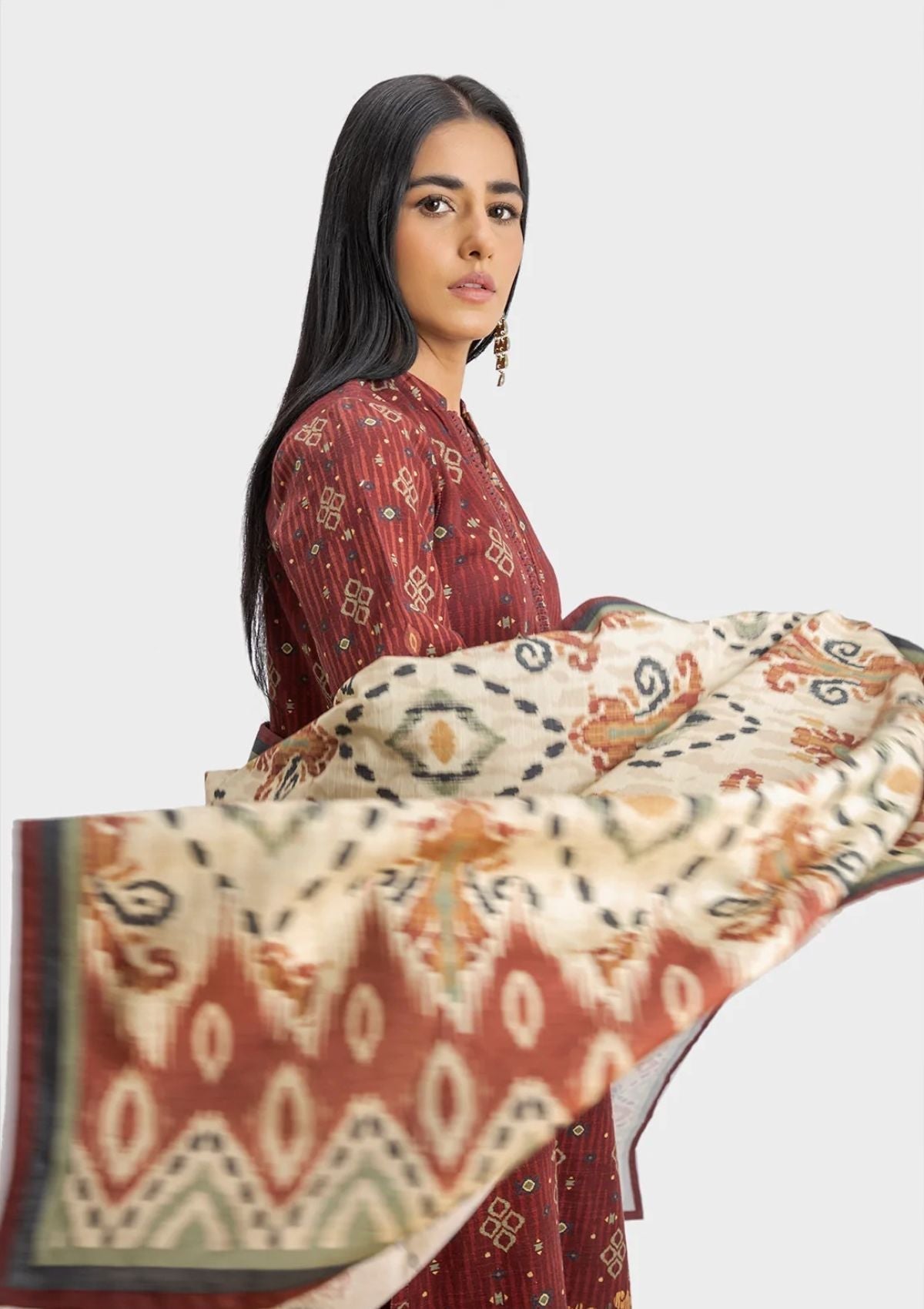 Winter Collection - Sahar - Khaddar - 3Pcs - SWK#2 available at Saleem Fabrics Traditions