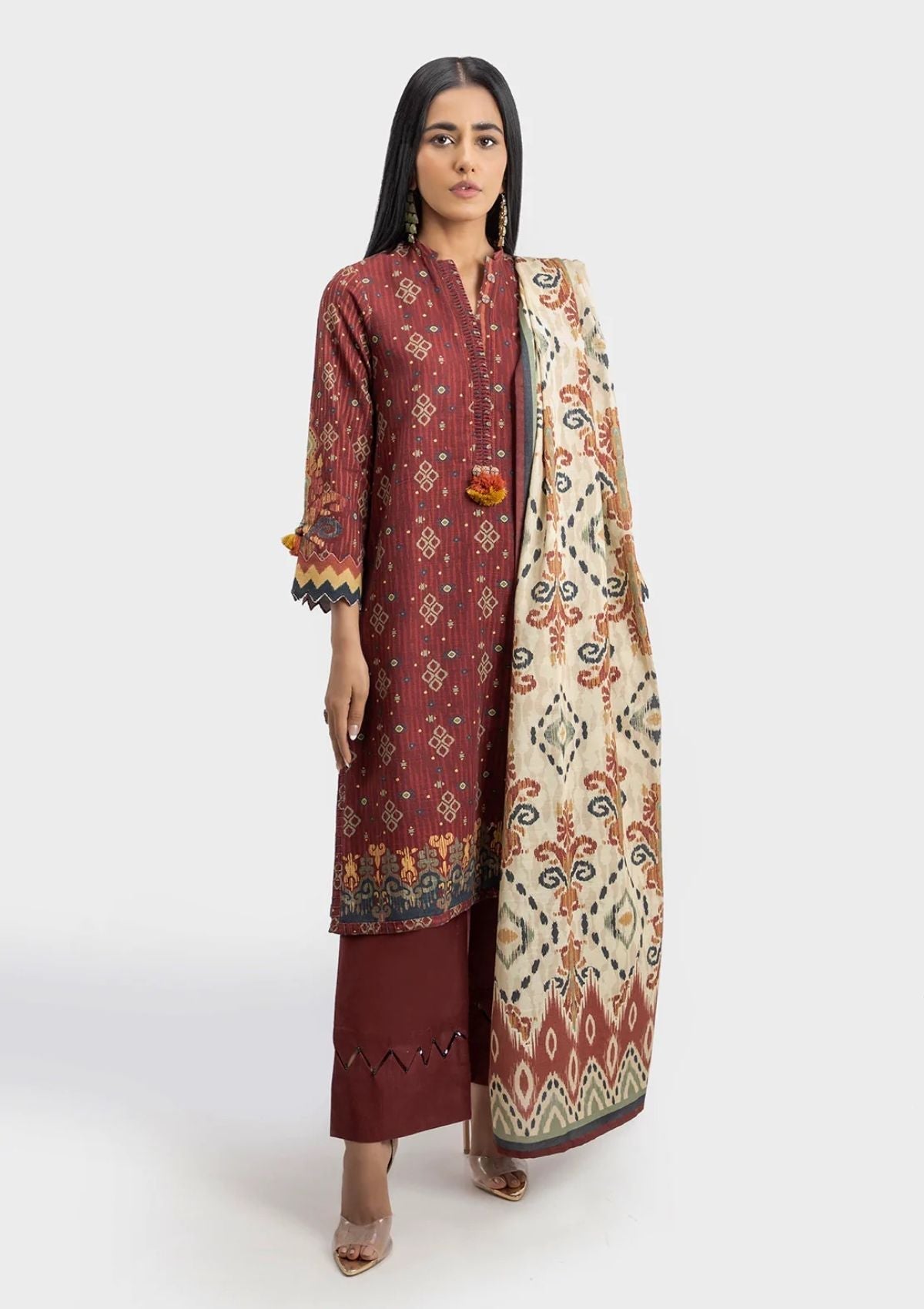 Winter Collection - Sahar - Khaddar - 3Pcs - SWK#2 available at Saleem Fabrics Traditions