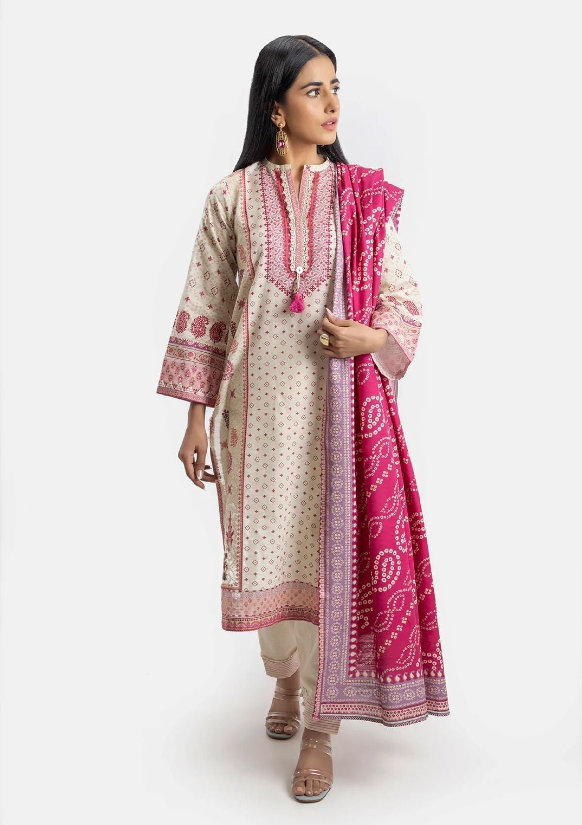 Winter Collection - Sahar - Khaddar - 3Pcs - SWK#4 available at Saleem Fabrics Traditions