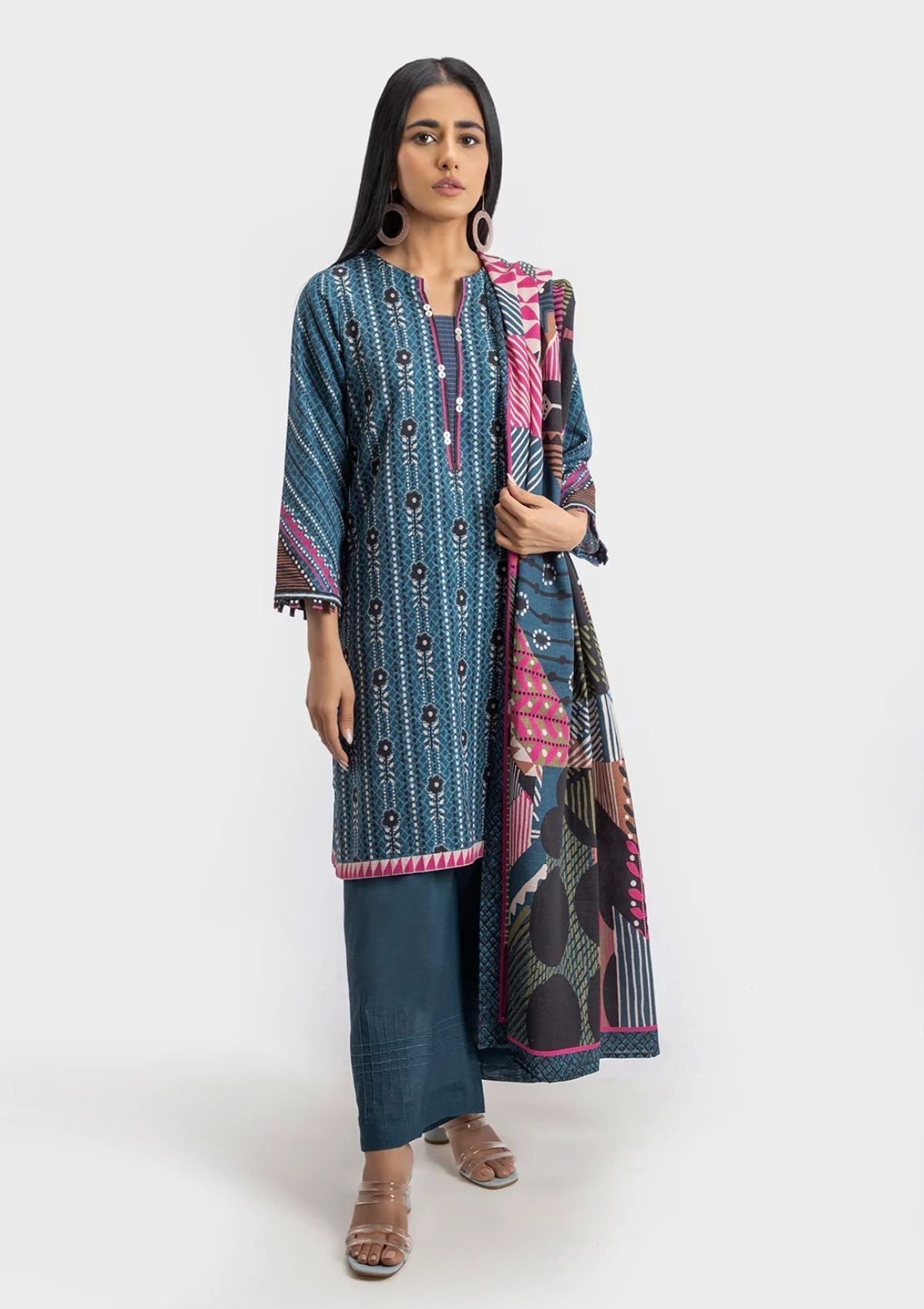 Winter Collection - Sahar - Khaddar - 3Pcs - SWK#5 available at Saleem Fabrics Traditions