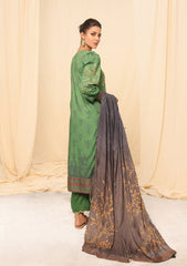 Winter Collection - Salitex - Printed Linen - V01 - WK#01174 (Green) available at Saleem Fabrics Traditions