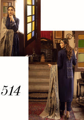 Winter Collection - Shaista - Executive - Semi Peach - D#514 available at Saleem Fabrics Traditions