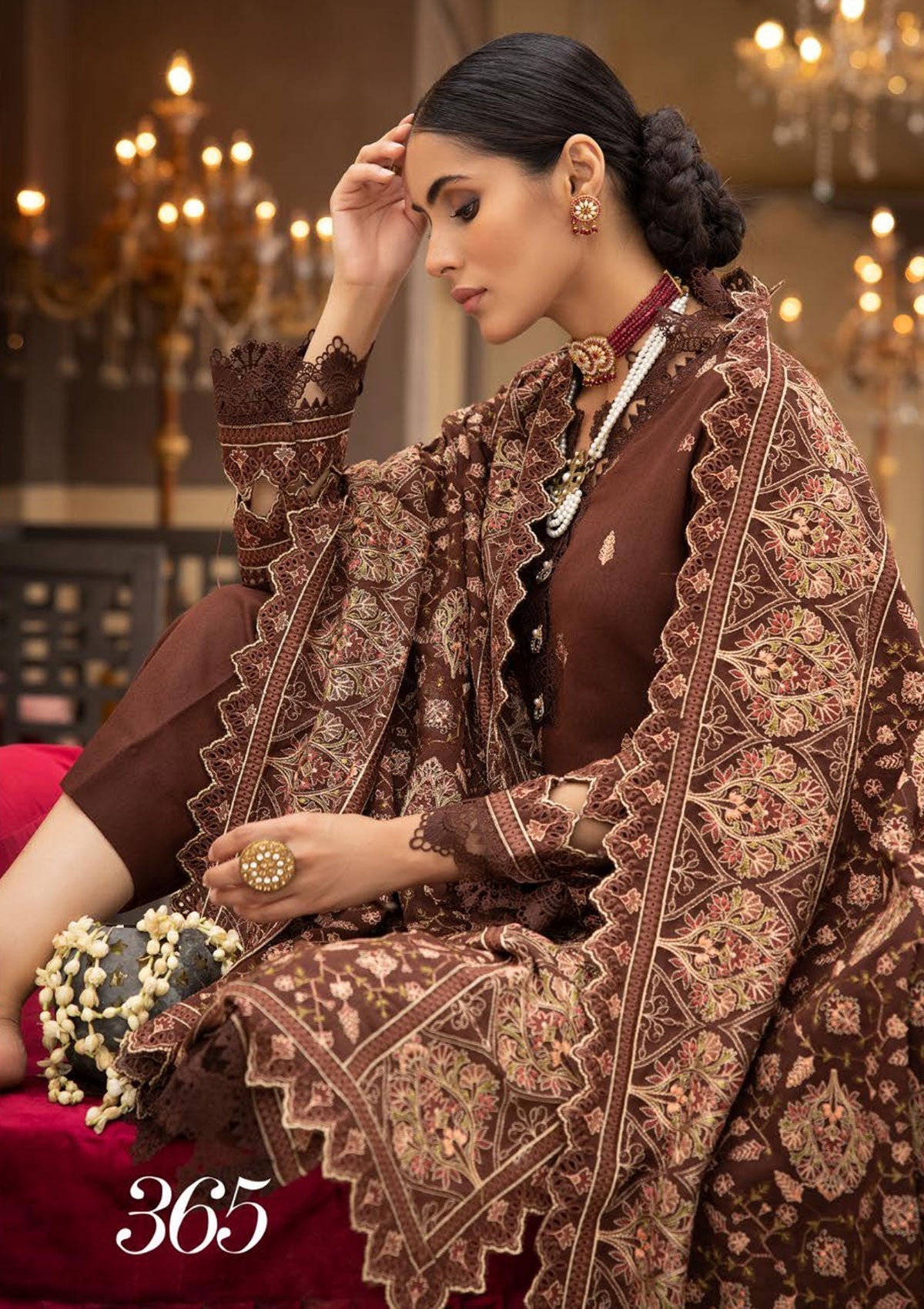Winter Collection - Shaista - Khoobseerat - Karandi - SKK#365 available at Saleem Fabrics Traditions
