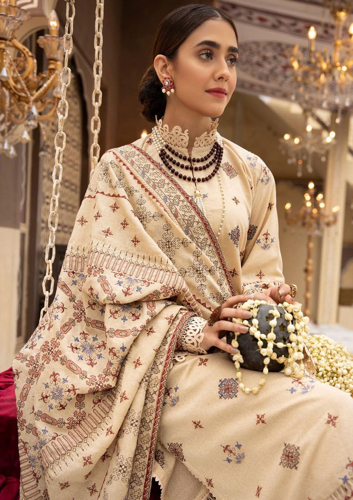 Winter Collection - Shaista - Khoobseerat - Karandi - SKK#366 available at Saleem Fabrics Traditions