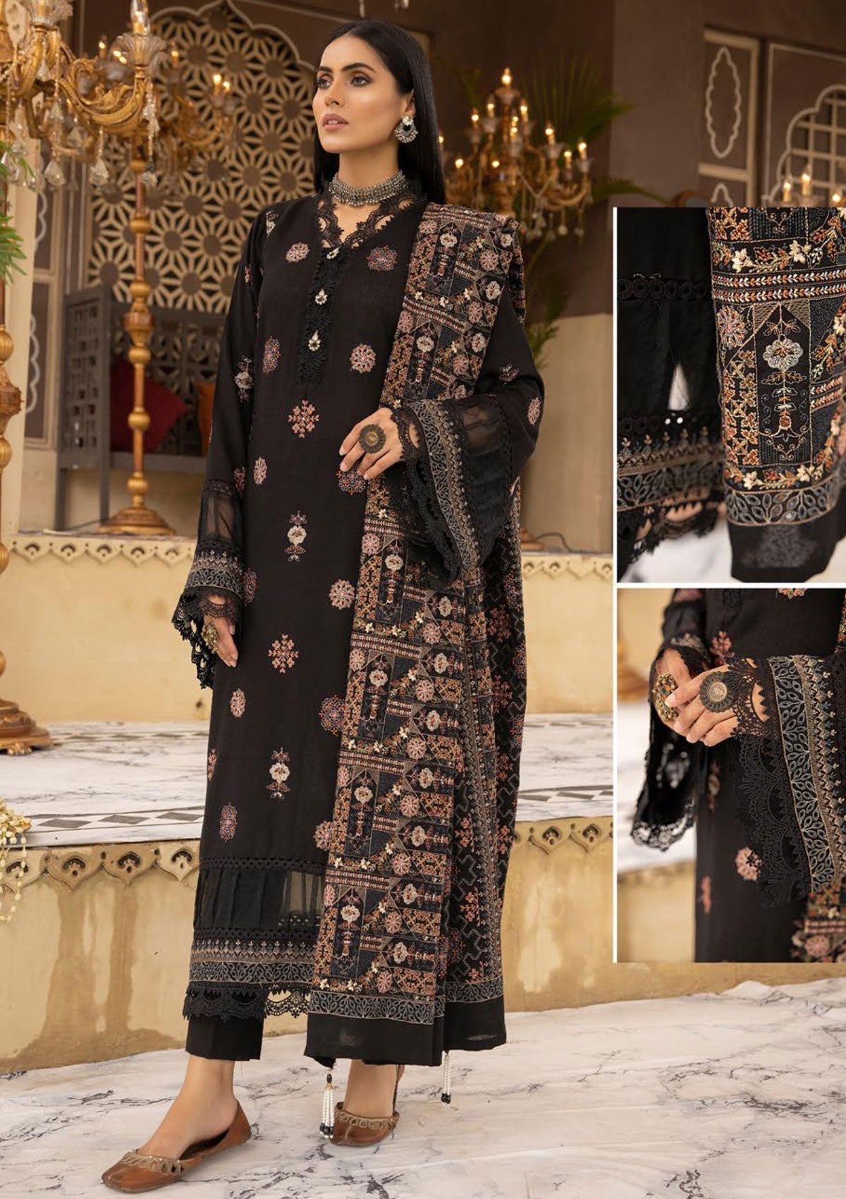 Winter Collection - Shaista - Khoobseerat - Karandi - SKK#369 available at Saleem Fabrics Traditions