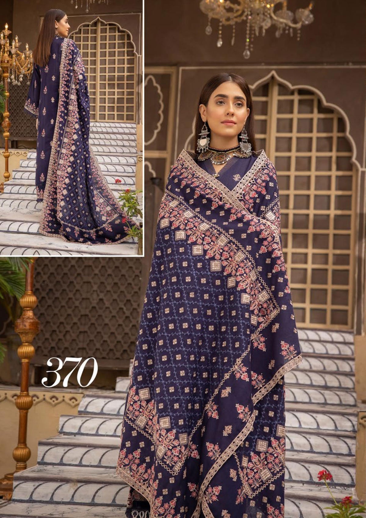 Winter Collection - Shaista - Khoobseerat - Karandi - SKK#370 available at Saleem Fabrics Traditions
