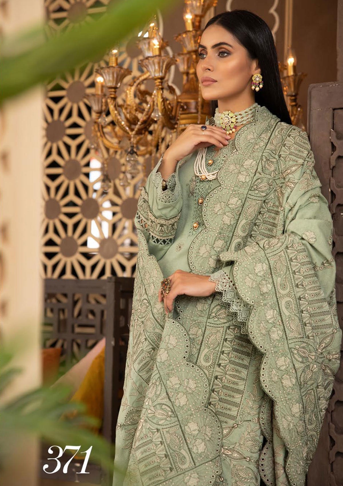 Winter Collection - Shaista - Khoobseerat - Karandi - SKK#371 available at Saleem Fabrics Traditions