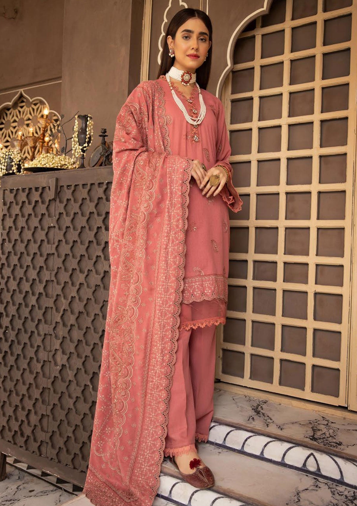 Winter Collection - Shaista - Khoobseerat - Karandi - SKK#372 available at Saleem Fabrics Traditions