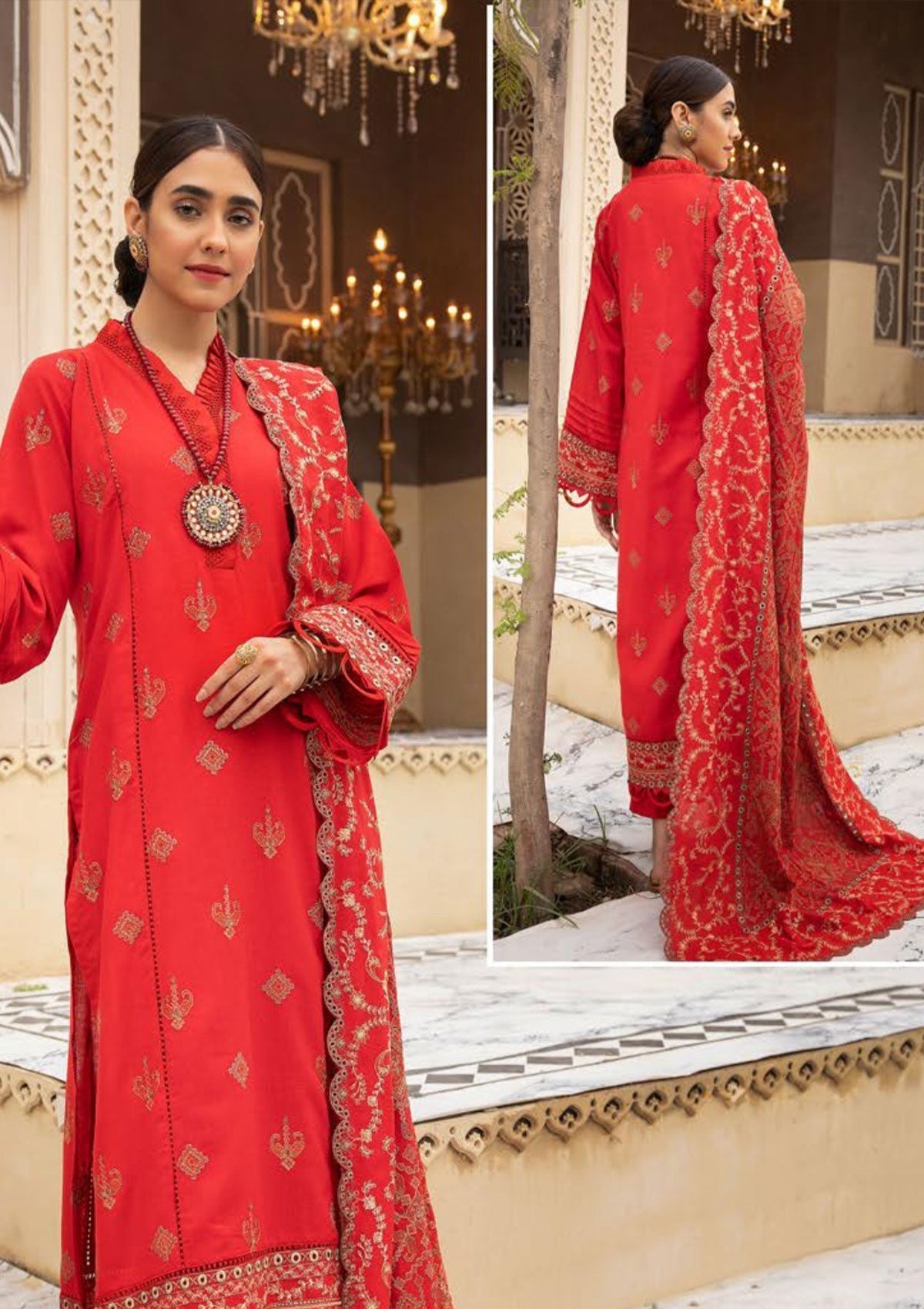 Winter Collection - Shaista - Khoobseerat - Karandi - SKK#375 available at Saleem Fabrics Traditions