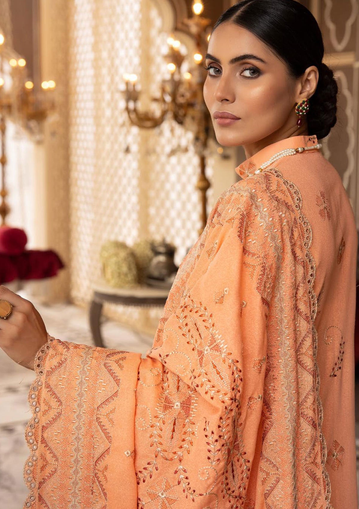 Winter Collection - Shaista - Khoobseerat - Karandi - SKK#376 available at Saleem Fabrics Traditions