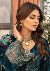 Winter Collection - Shaista - Kotrai Velvet - D#877 available at Saleem Fabrics Traditions