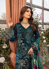 Winter Collection - Shaista - Kotrai Velvet - D#877 available at Saleem Fabrics Traditions
