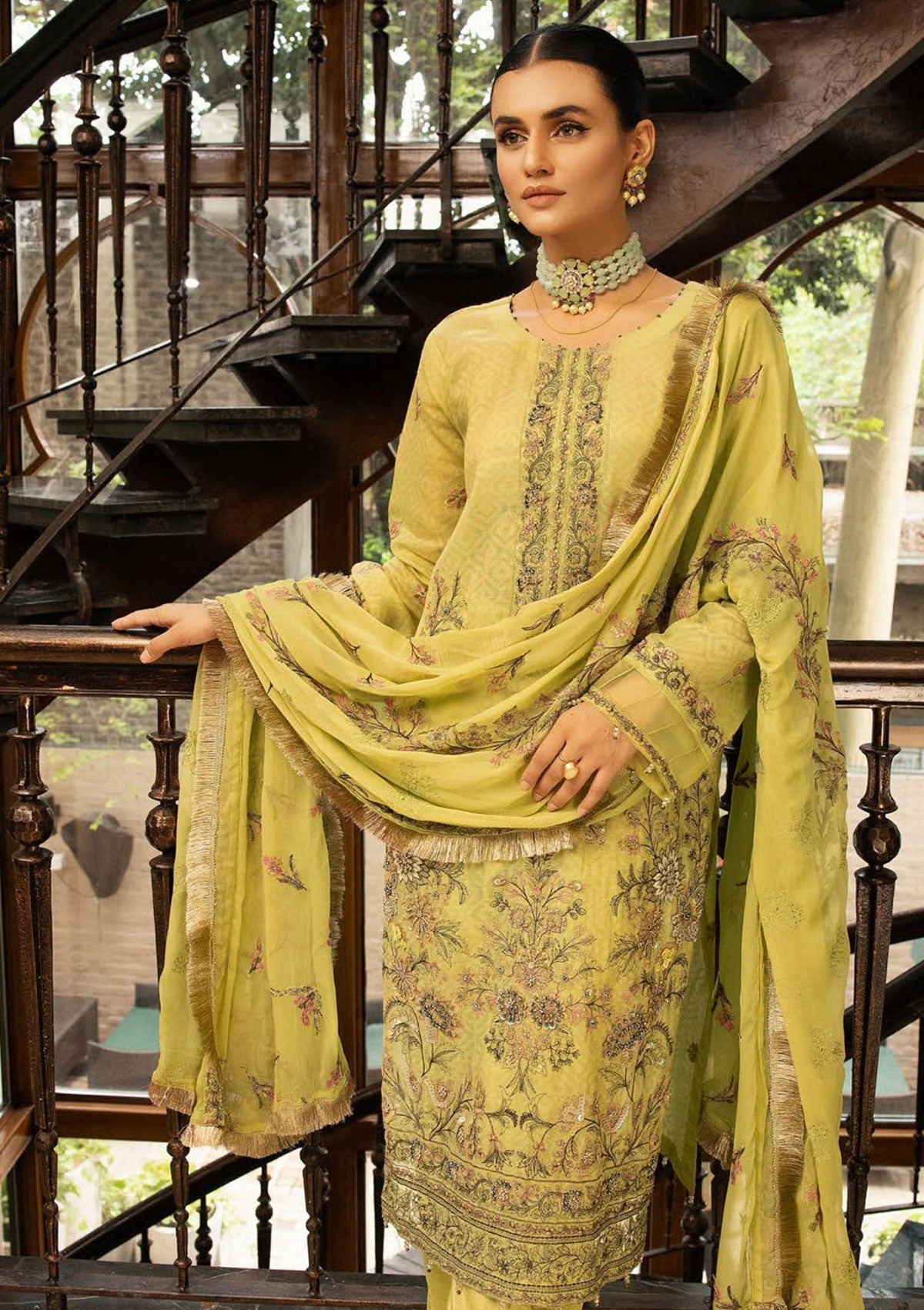 Winter Collection - Shaista - Masuri Hand Made - D#354 available at Saleem Fabrics Traditions