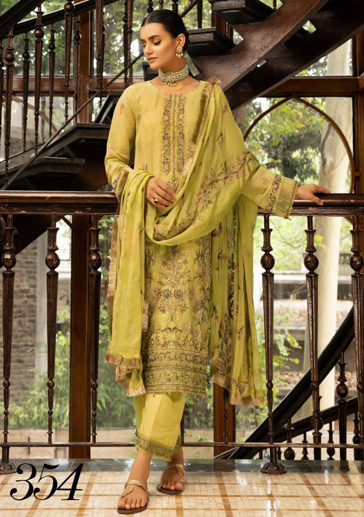 Winter Collection - Shaista - Masuri Hand Made - D#354 available at Saleem Fabrics Traditions