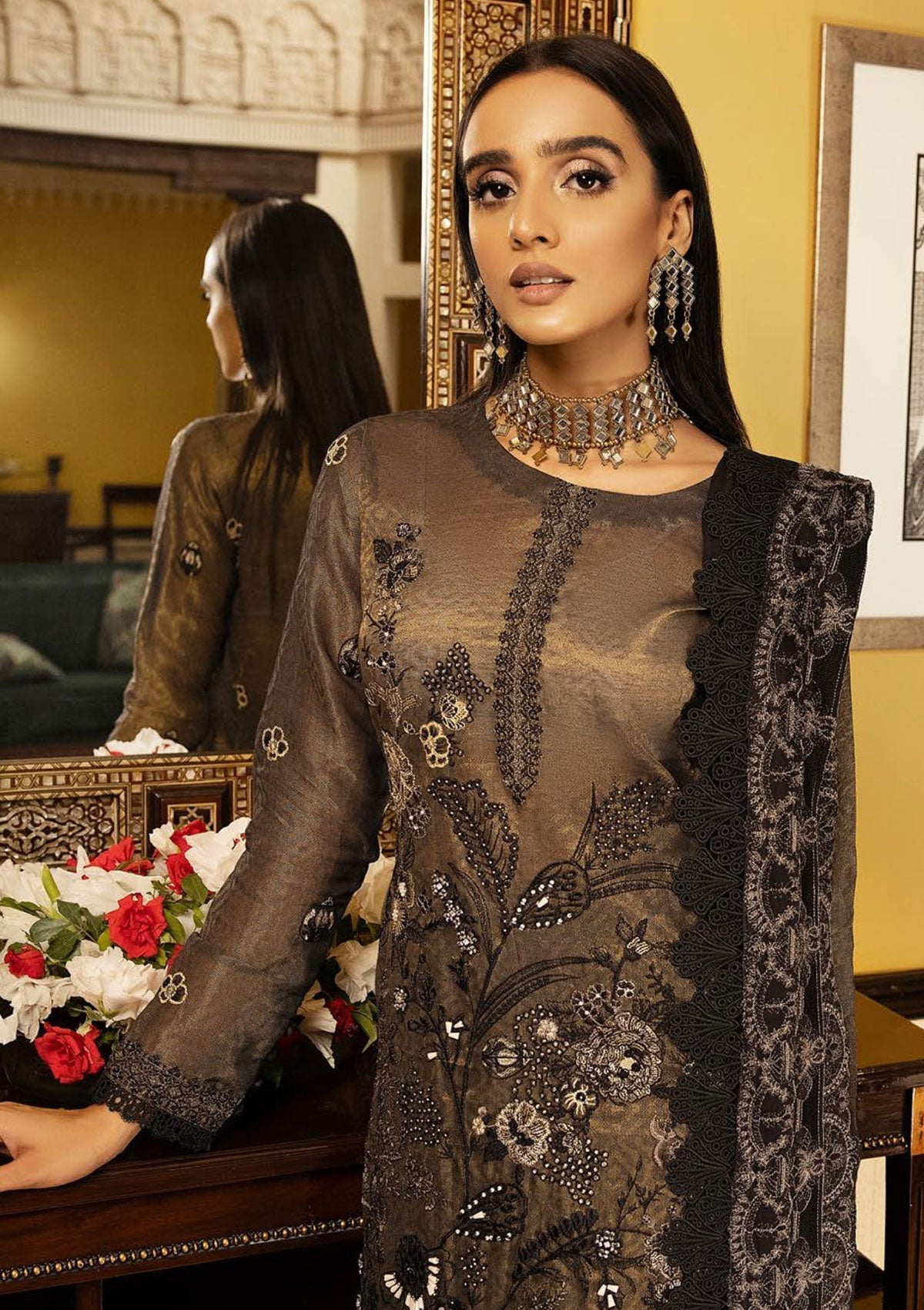 Winter Collection - Shaista - Masuri Hand Made - D#356 available at Saleem Fabrics Traditions