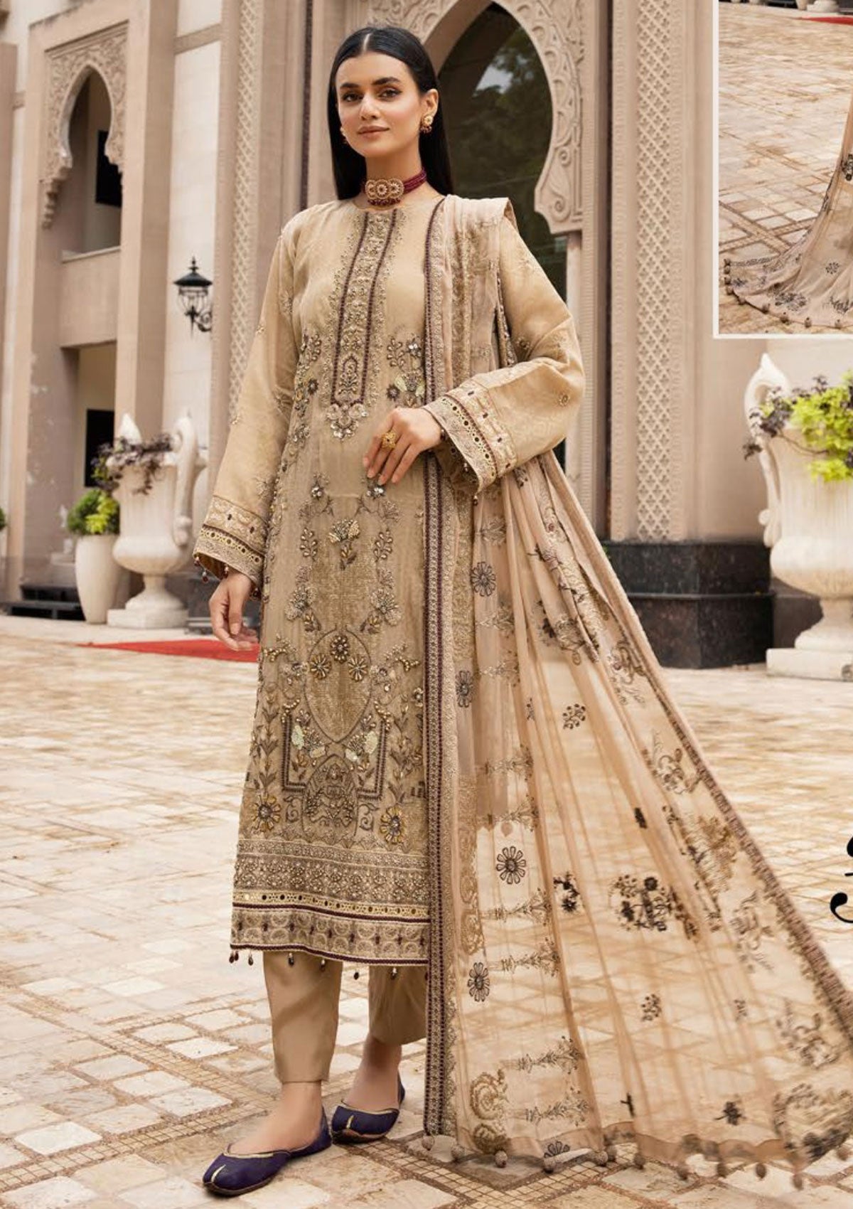 Winter Collection - Shaista - Masuri Hand Made - D#357 available at Saleem Fabrics Traditions