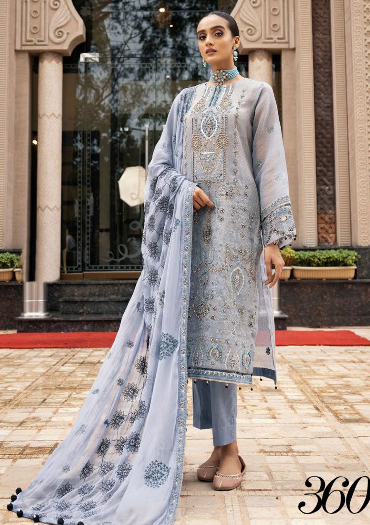 Winter Collection - Shaista - Masuri Hand Made - D#360 available at Saleem Fabrics Traditions