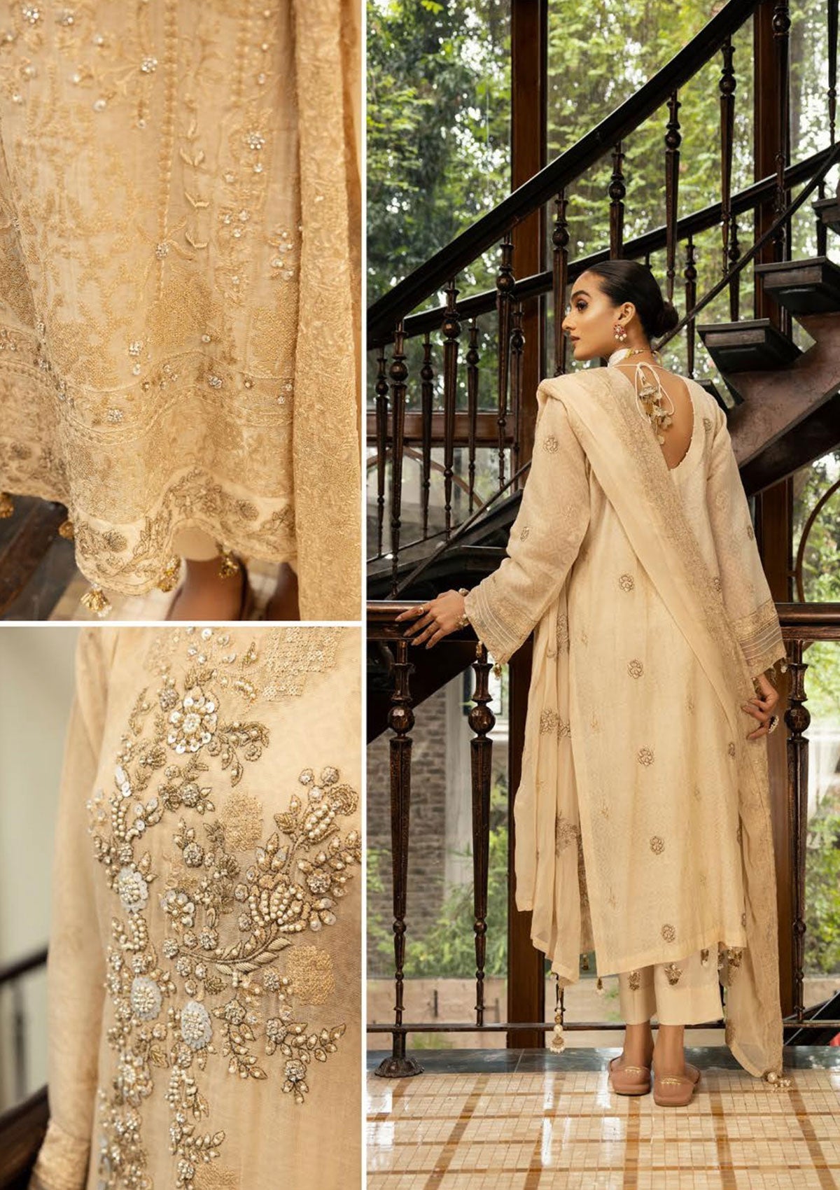 Winter Collection - Shaista - Masuri Hand Made - D#362 available at Saleem Fabrics Traditions