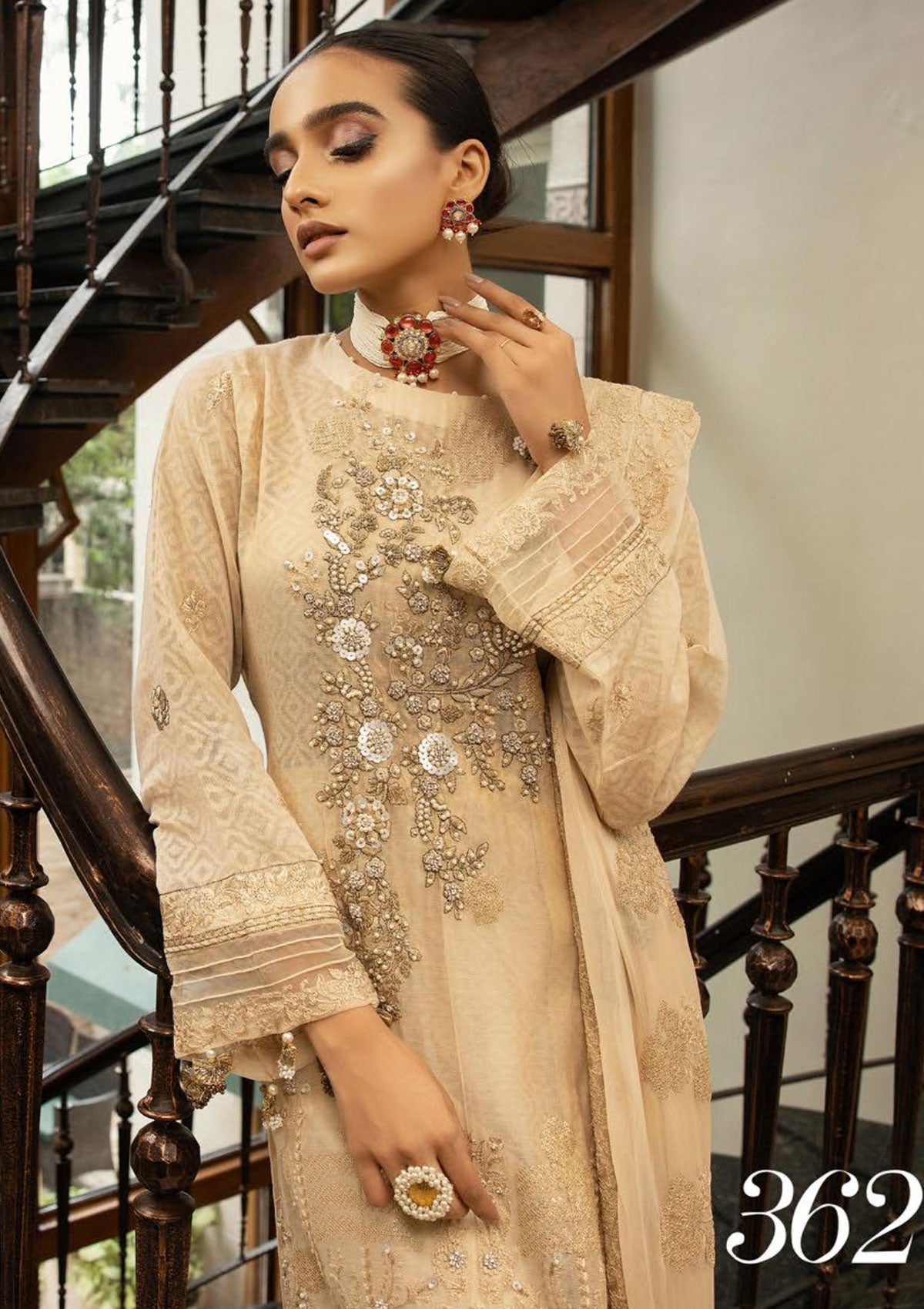 Winter Collection - Shaista - Masuri Hand Made - D#362 available at Saleem Fabrics Traditions