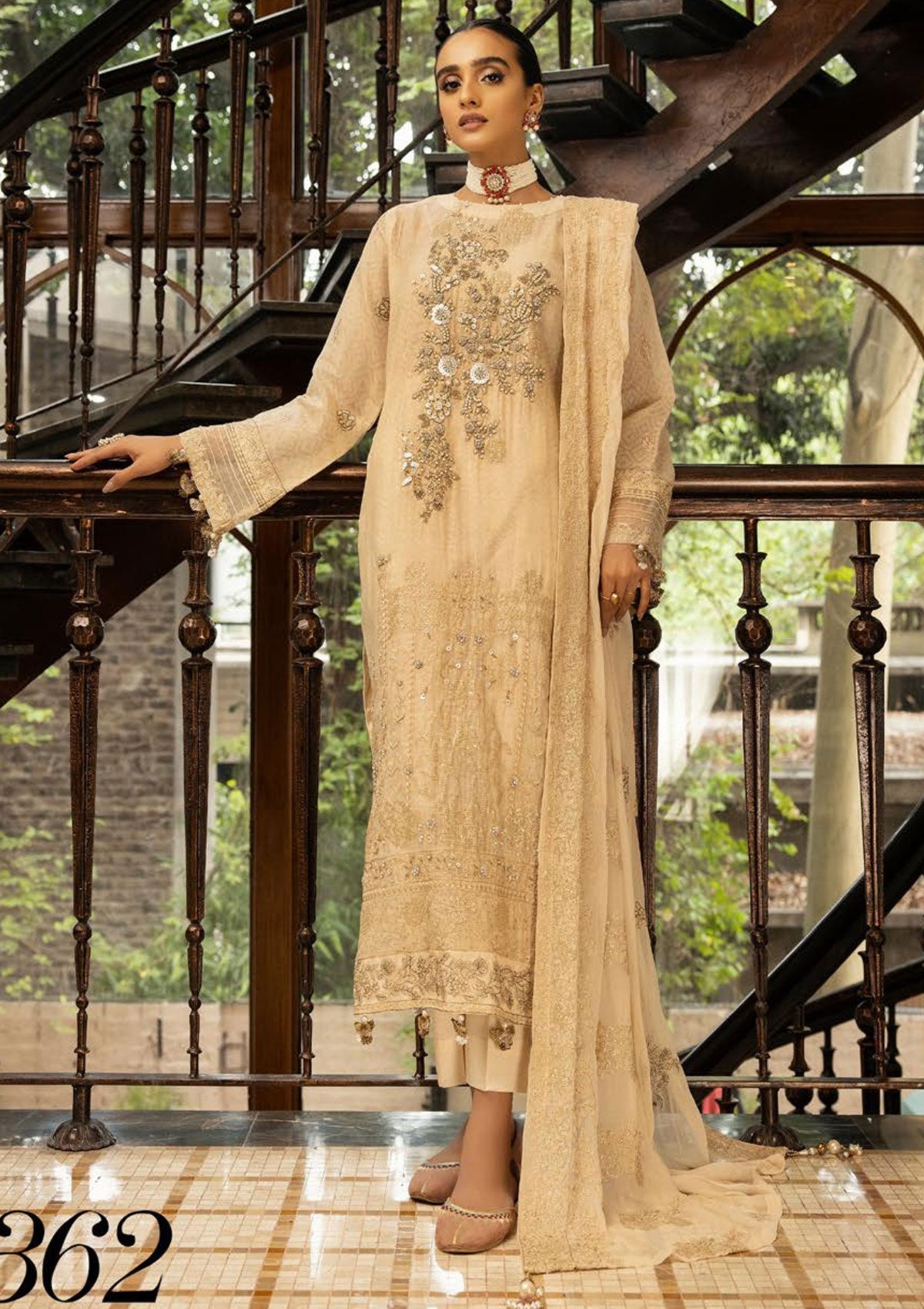 Winter Collection - Shaista - Masuri Hand Made - D#362 available at Saleem Fabrics Traditions