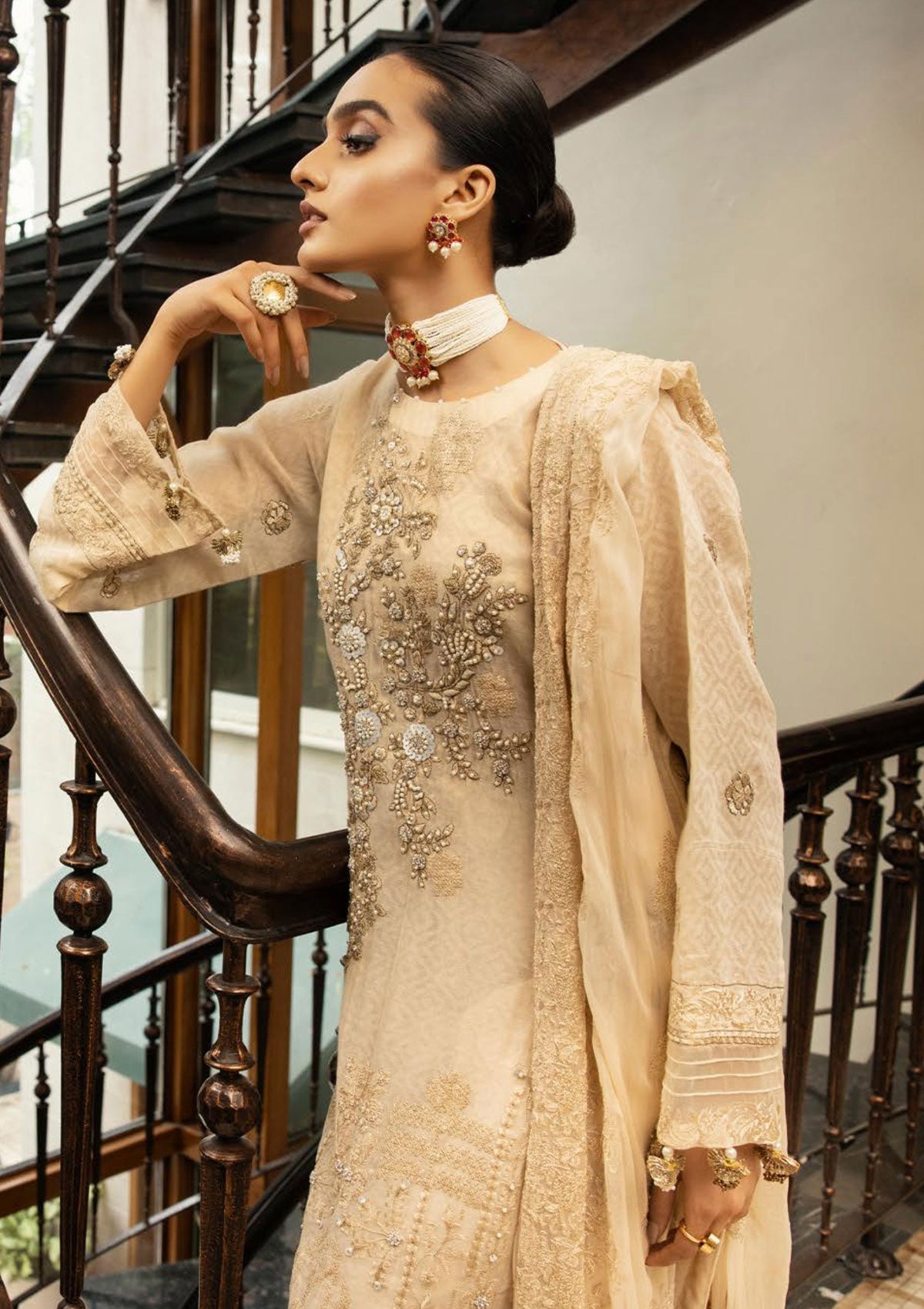 Winter Collection - Shaista - Masuri Hand Made - D#362 available at Saleem Fabrics Traditions