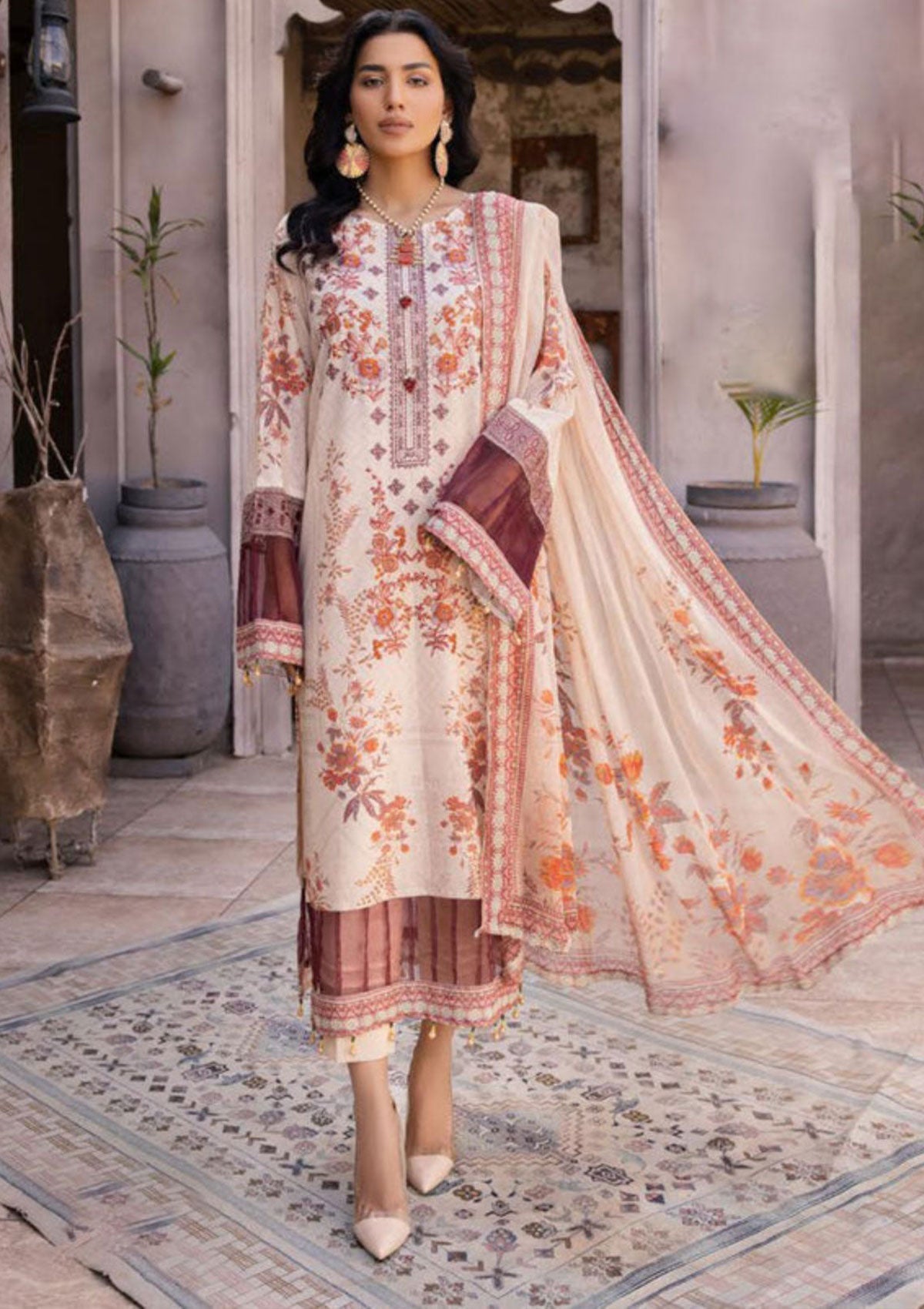 Winter Collection - Shaista - Saman - Karandi - D#438 available at Saleem Fabrics Traditions