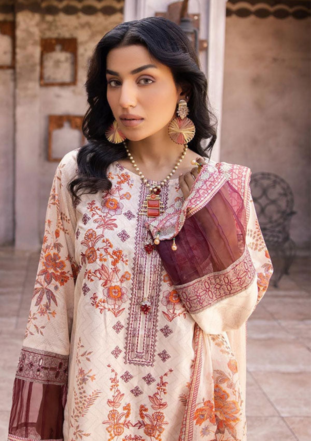 Winter Collection - Shaista - Saman - Karandi - D#438 available at Saleem Fabrics Traditions