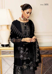 Winter Collection - Shaista - Shamoz Satin - V01 - D#101 available at Saleem Fabrics Traditions