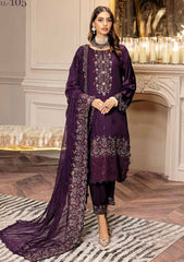 Winter Collection - Shaista - Shamoz Satin - V01 - D#105 available at Saleem Fabrics Traditions
