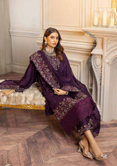 Winter Collection - Shaista - Shamoz Satin - V01 - D#105 available at Saleem Fabrics Traditions