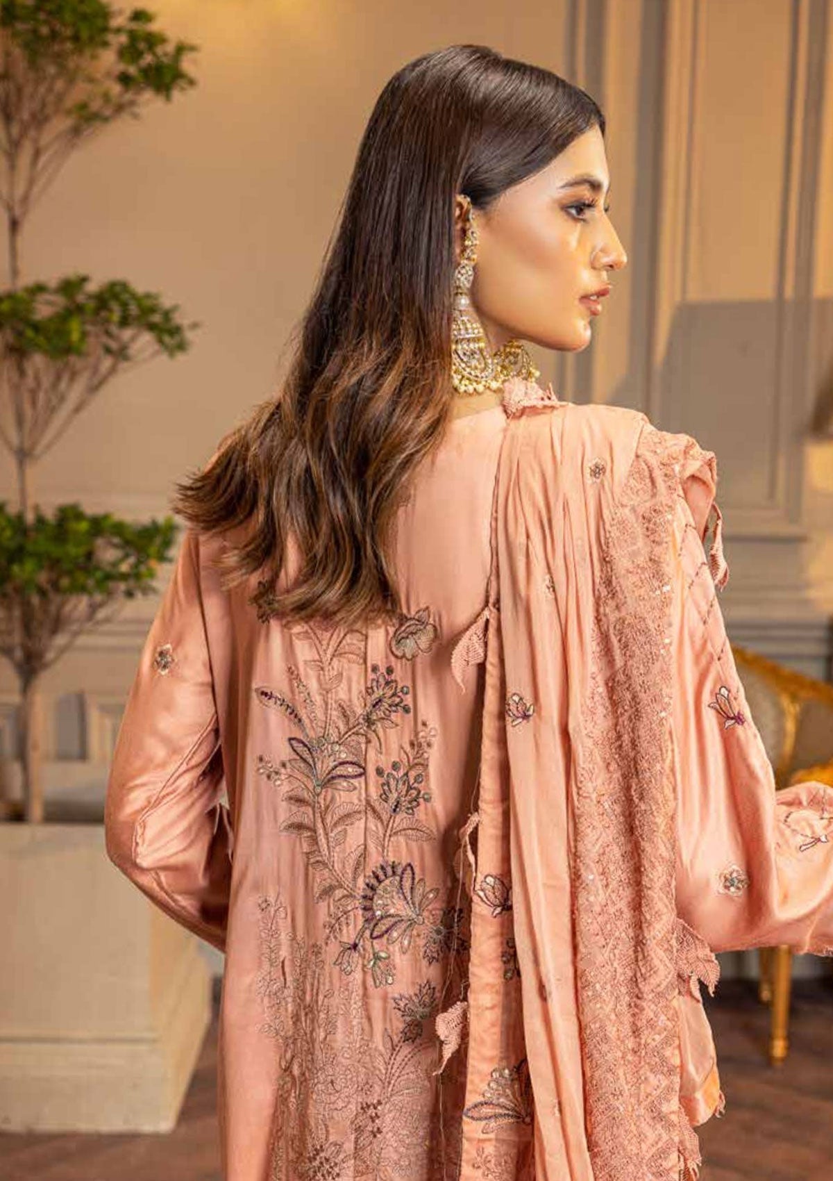 Winter Collection - Shaista - Shamoz Satin - V01 - D#108 available at Saleem Fabrics Traditions