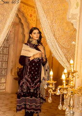 Winter Collection - Shaista - Velvet - Emb - SVEC#405 available at Saleem Fabrics Traditions