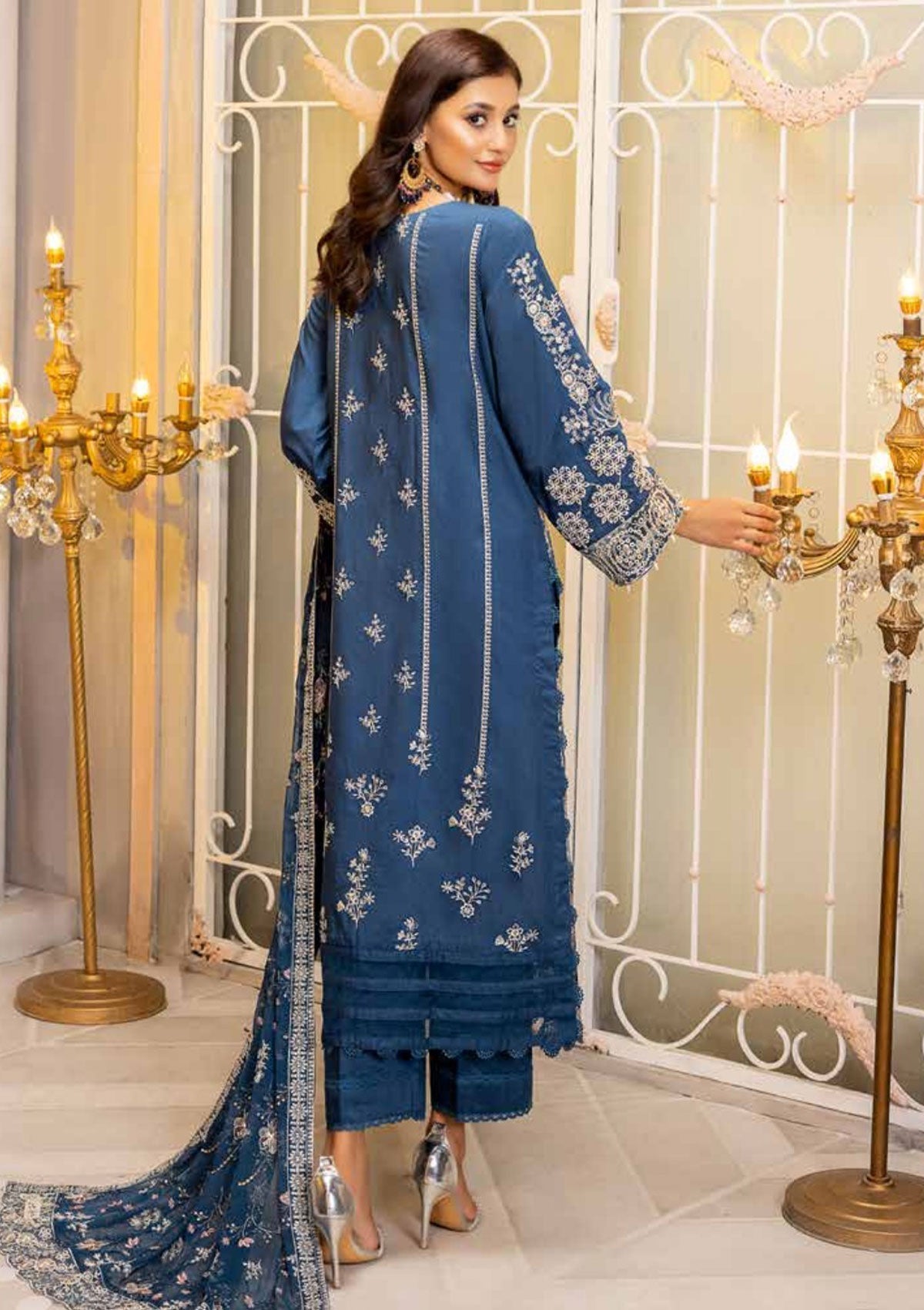 Winter Collection - Shaista - Viscose - V02 - D#301 available at Saleem Fabrics Traditions