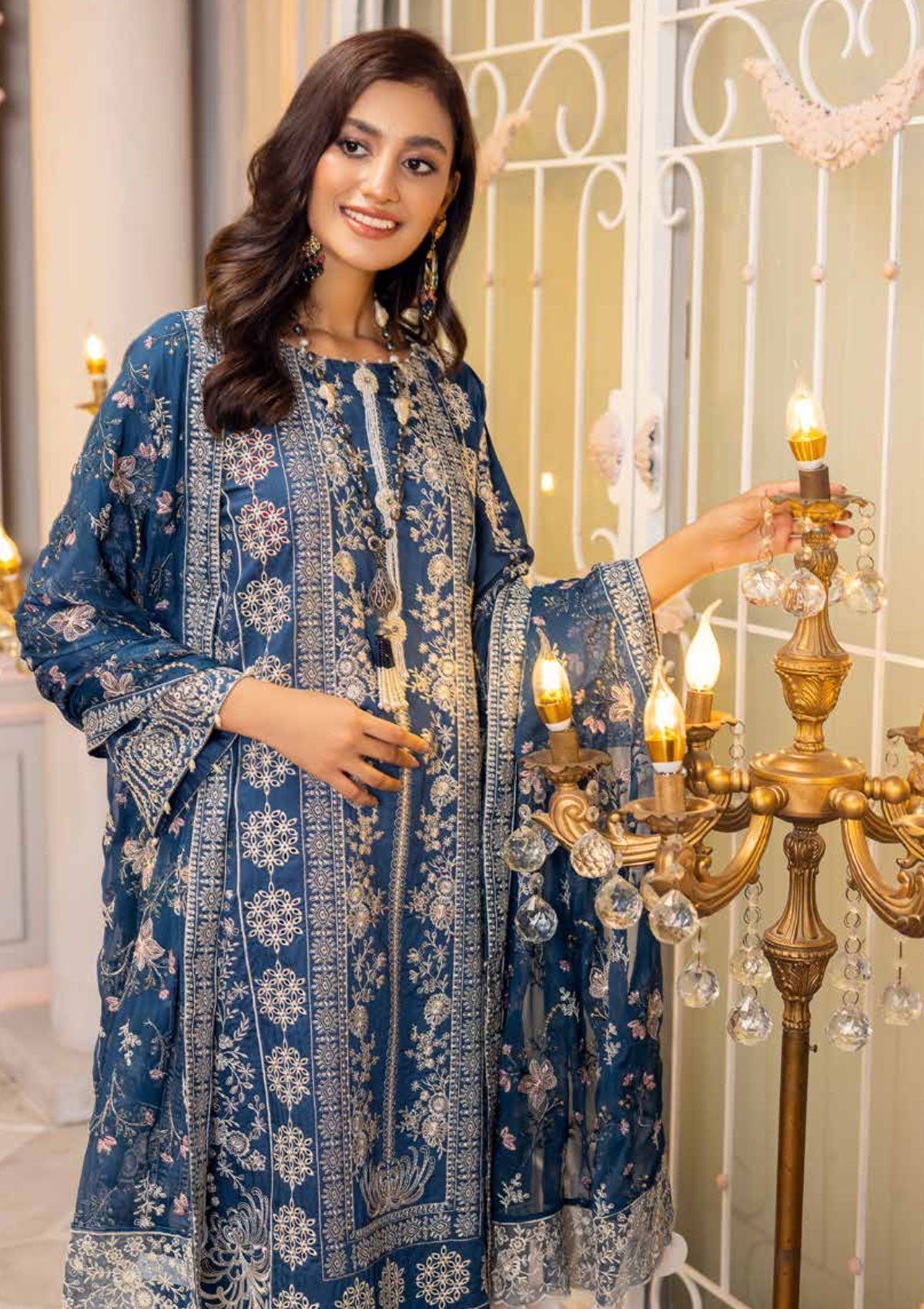 Winter Collection - Shaista - Viscose - V02 - D#301 available at Saleem Fabrics Traditions