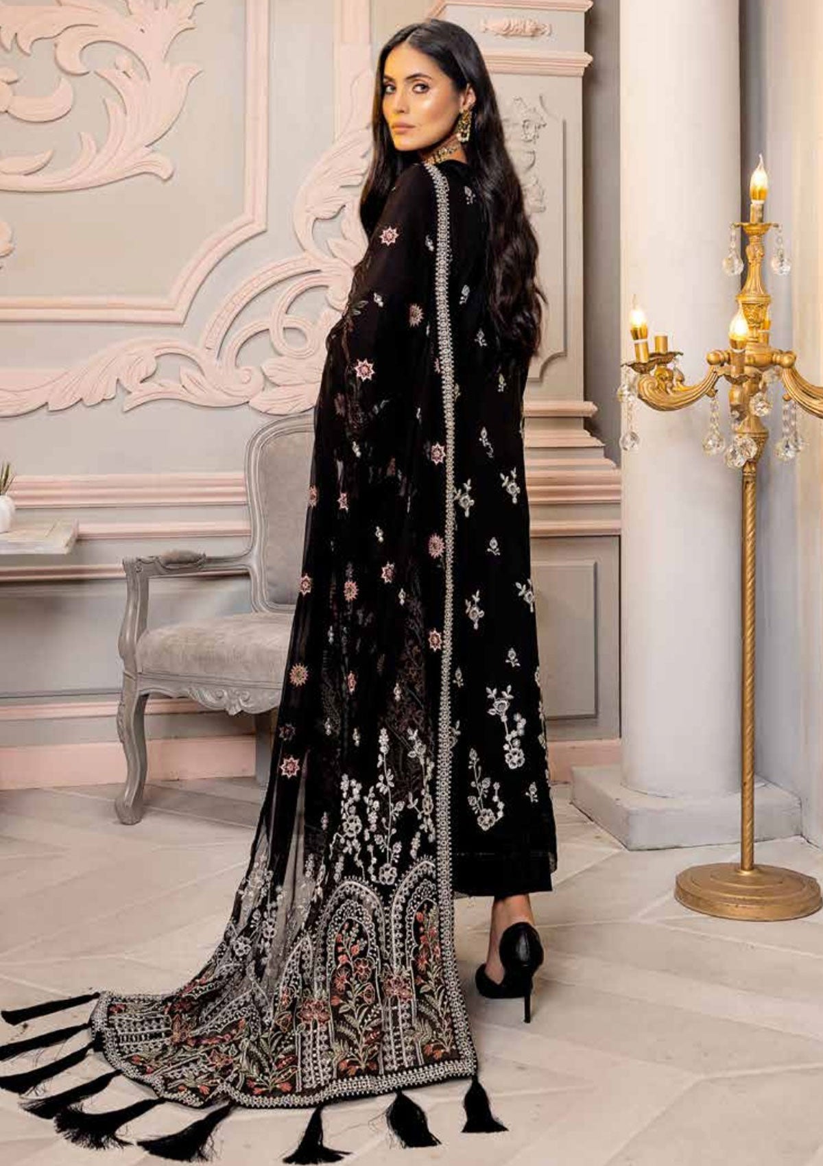 Winter Collection - Shaista - Viscose - V02 - D#302 available at Saleem Fabrics Traditions