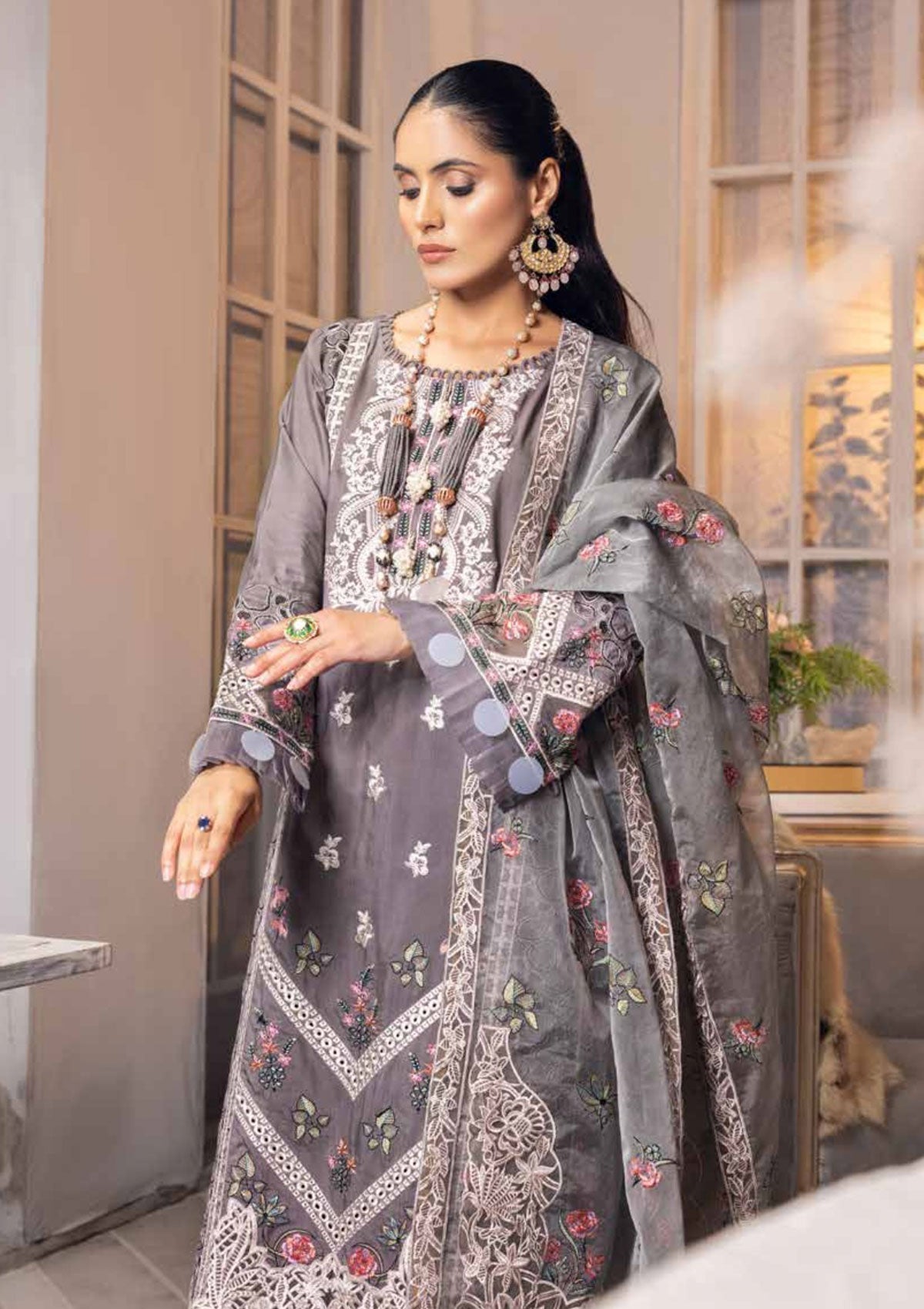 Winter Collection - Shaista - Viscose - V02 - D#305 available at Saleem Fabrics Traditions
