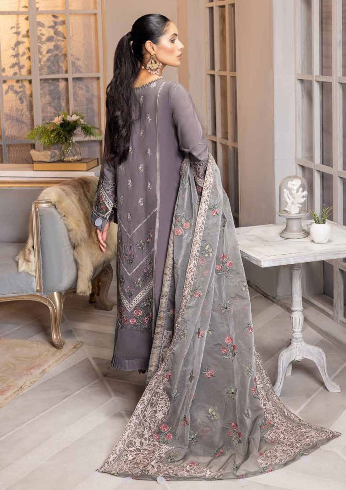 Winter Collection - Shaista - Viscose - V02 - D#305 available at Saleem Fabrics Traditions