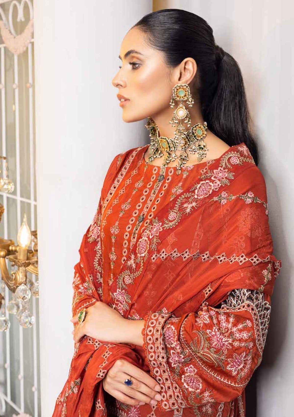 Winter Collection - Shaista - Viscose - V02 - D#306 available at Saleem Fabrics Traditions