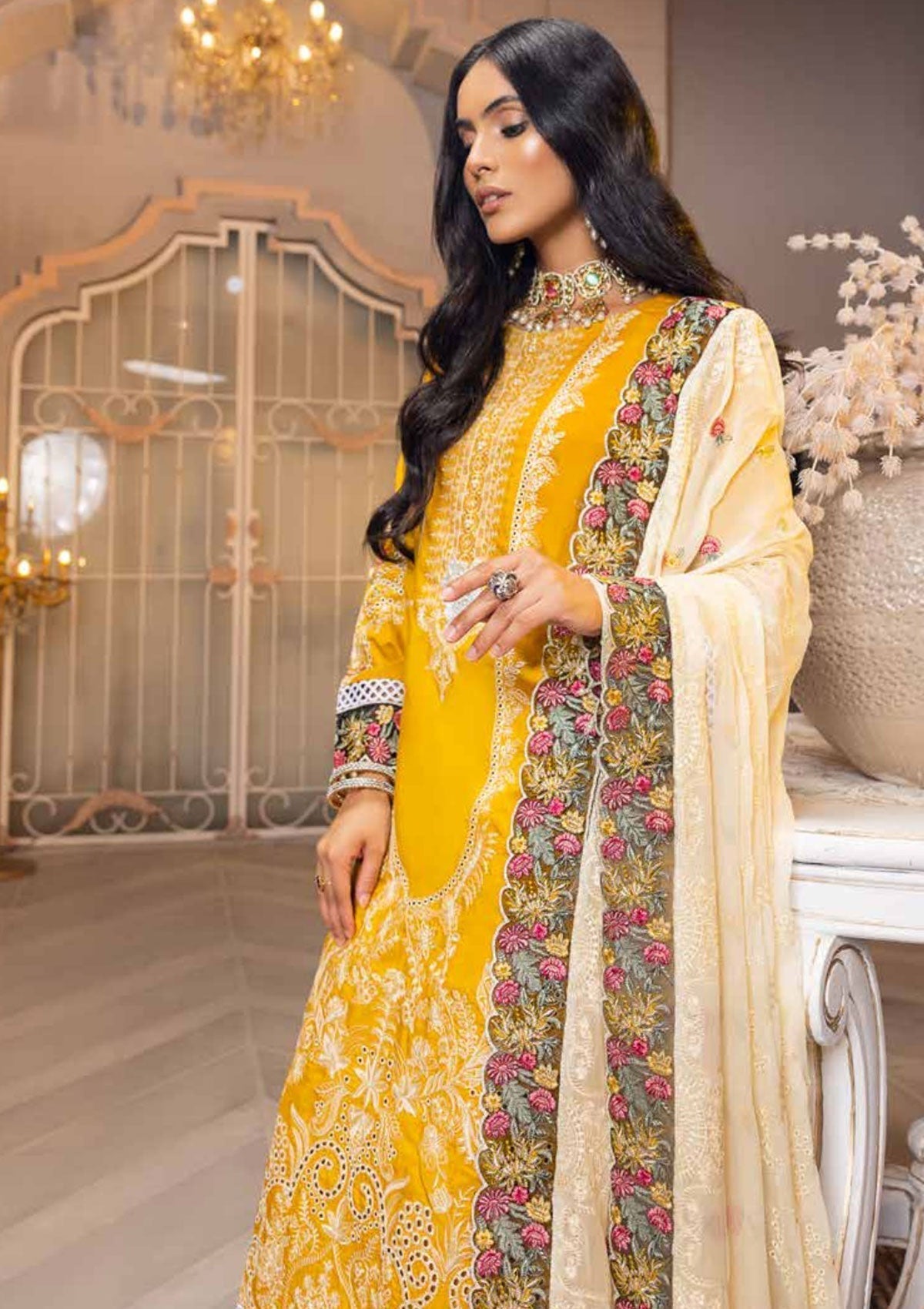 Winter Collection - Shaista - Viscose - V02 - D#311 available at Saleem Fabrics Traditions