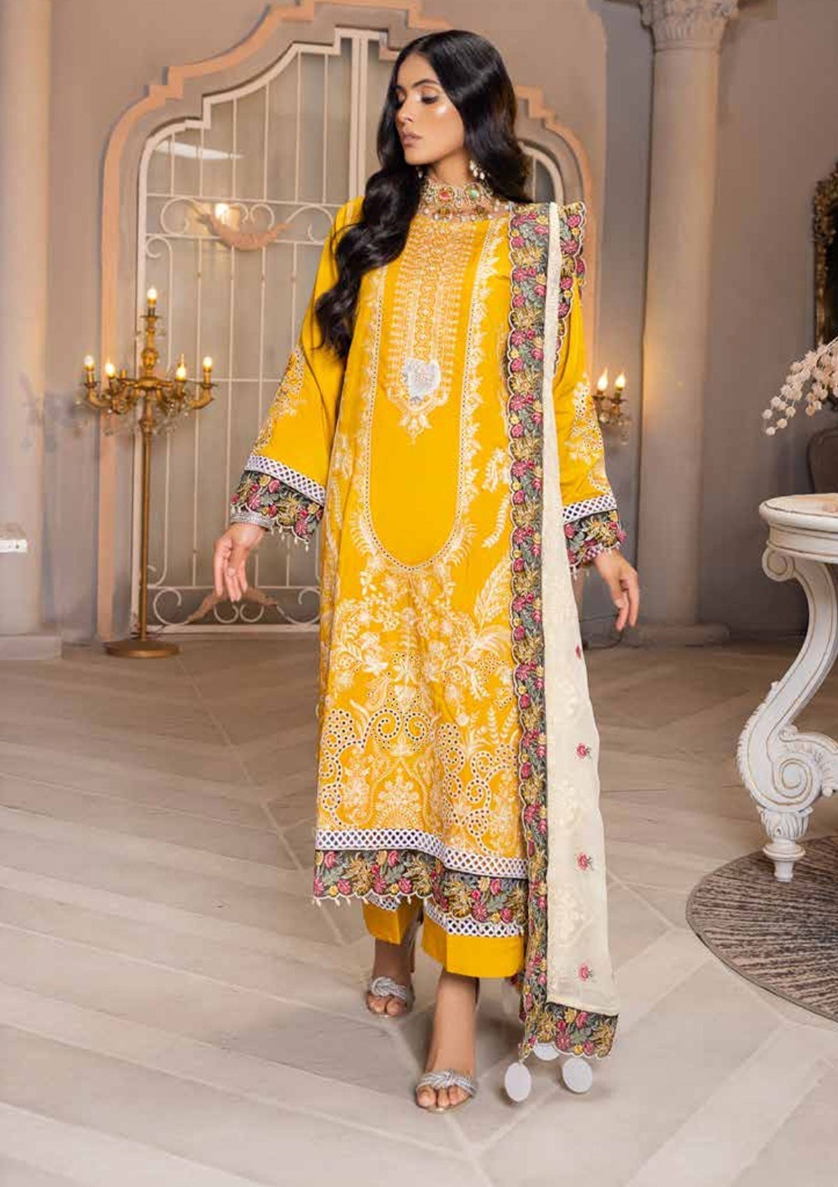 Winter Collection - Shaista - Viscose - V02 - D#311 available at Saleem Fabrics Traditions