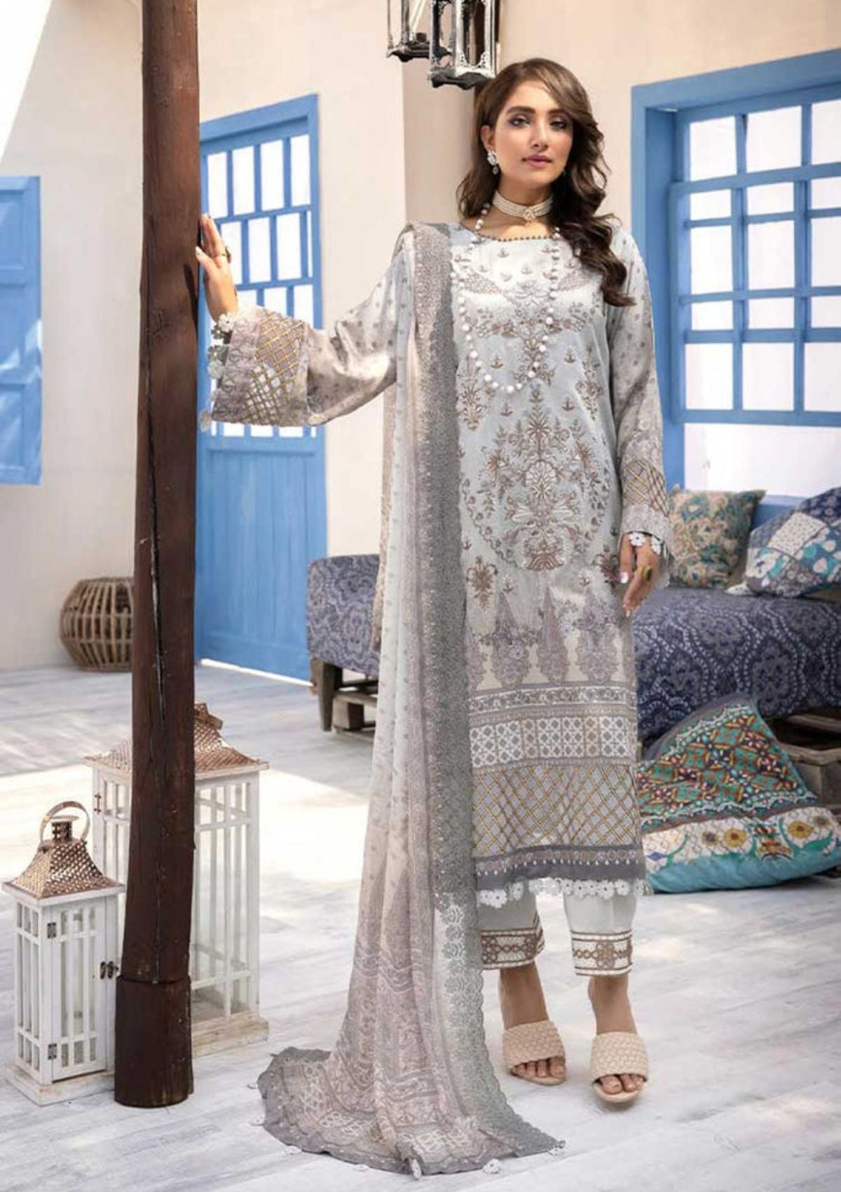 Winter Collection - Shehzal By Shaista - Viscose - D#396 available at Saleem Fabrics Traditions